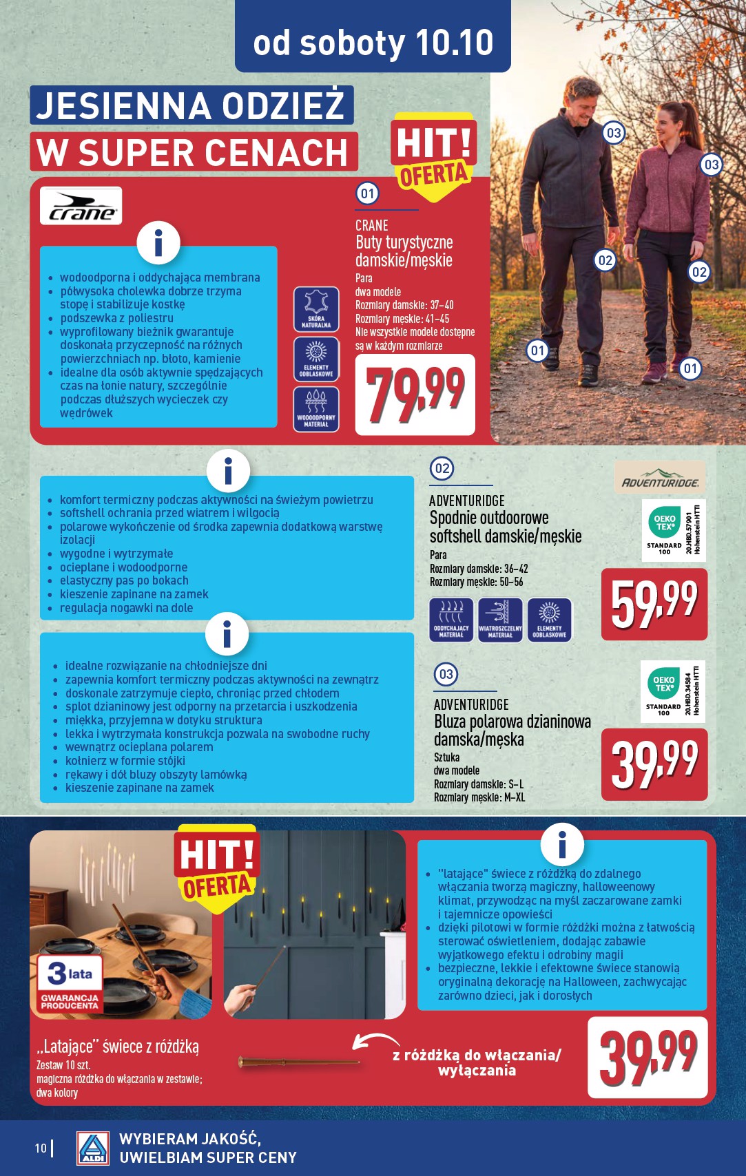 aldi - Nowa gazetka ALDI - Artykuły przemysłowe i tekstylia ważna od 07.10.2026 do 10.10.2026 - page: 10