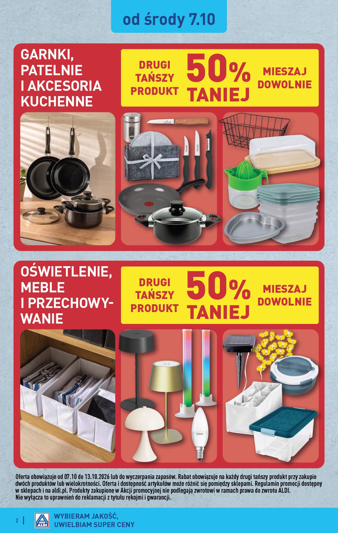 aldi - Nowa gazetka ALDI - Artykuły przemysłowe i tekstylia ważna od 07.10.2026 do 10.10.2026 - page: 2