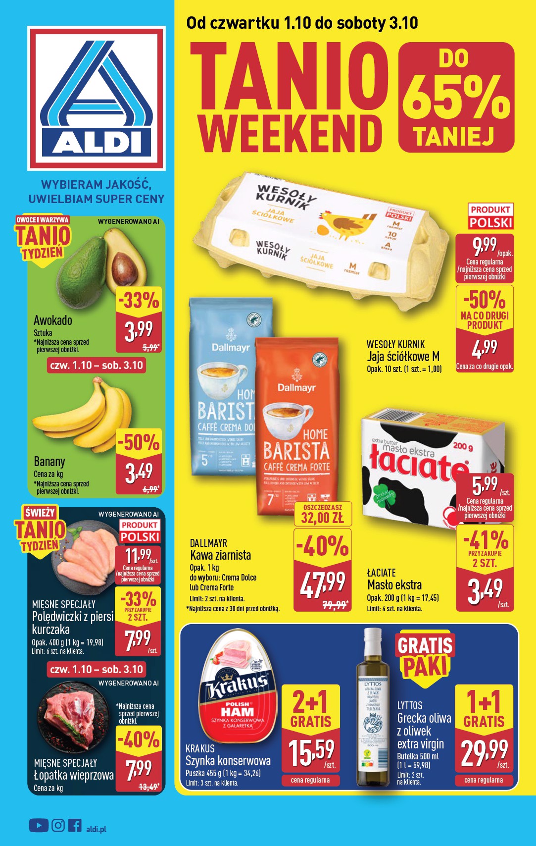 aldi - Aktualna gazetka ALDI - Oferta weekendowa ważna od 01.10.2026 do 03.10.2026
