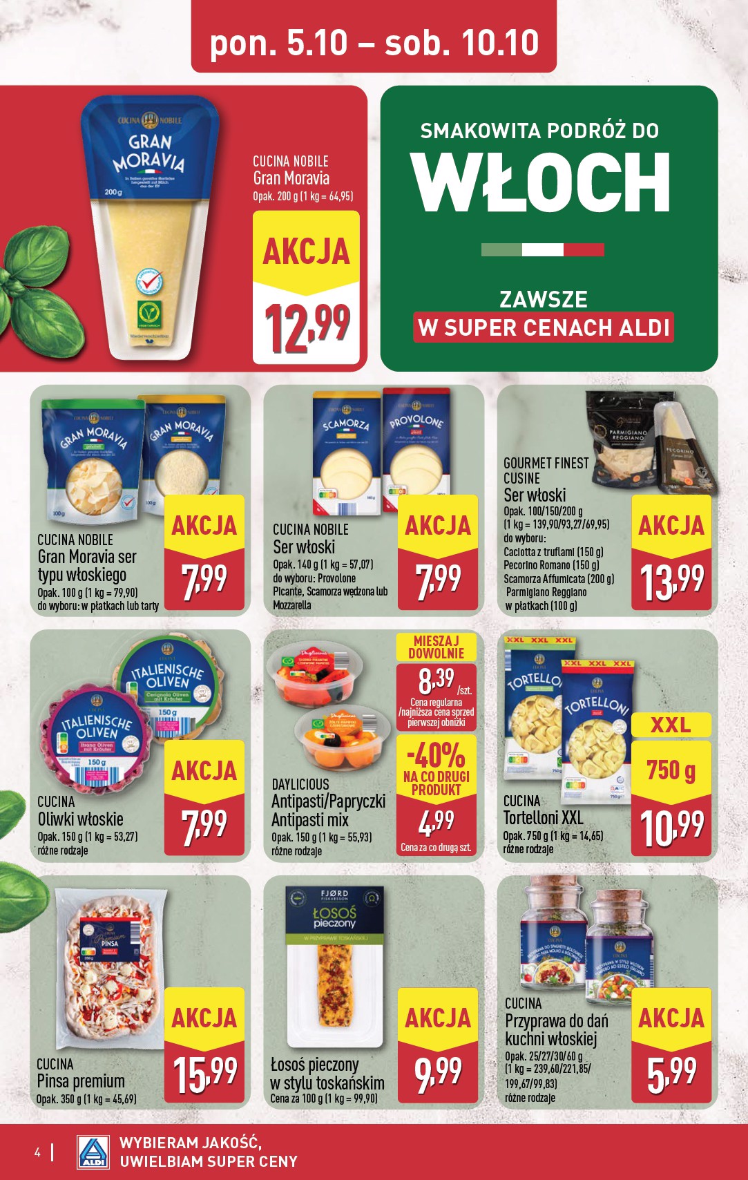 aldi - Nowa gazetka ALDI - Smakowita podróż do Włoch ważna od 05.10.2026 do 10.10.2026 - page: 4
