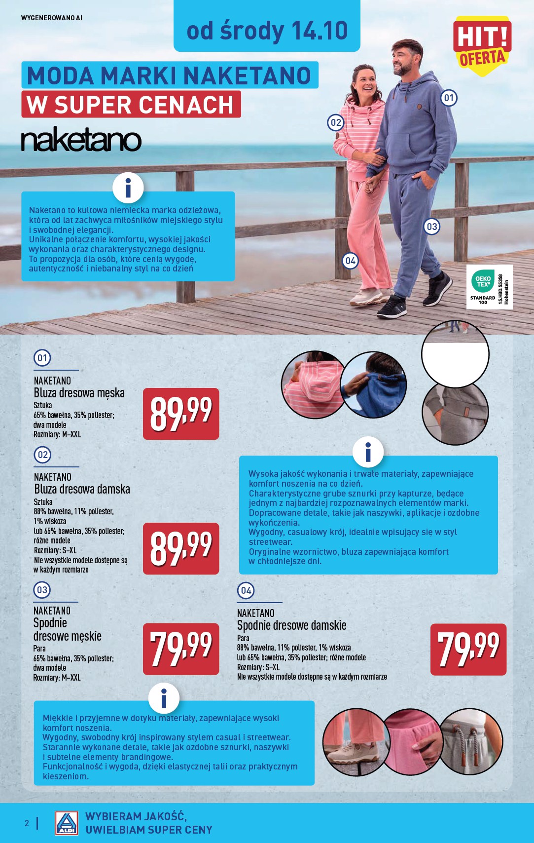 aldi - Nowa gazetka ALDI - Artykuły przemysłowe i tekstylia ważna od 14.10.2026 do 17.10.2026 - page: 2