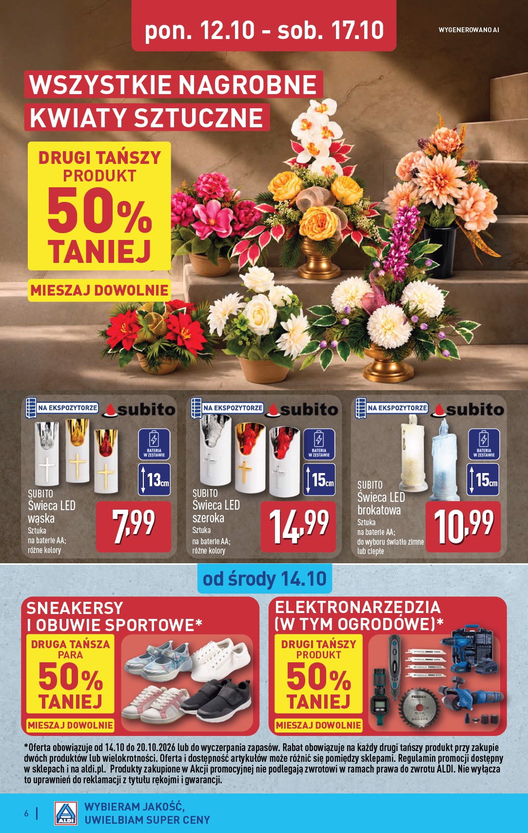 aldi - Nowa gazetka ALDI - Artykuły przemysłowe i tekstylia ważna od 14.10.2026 do 17.10.2026 - page: 6