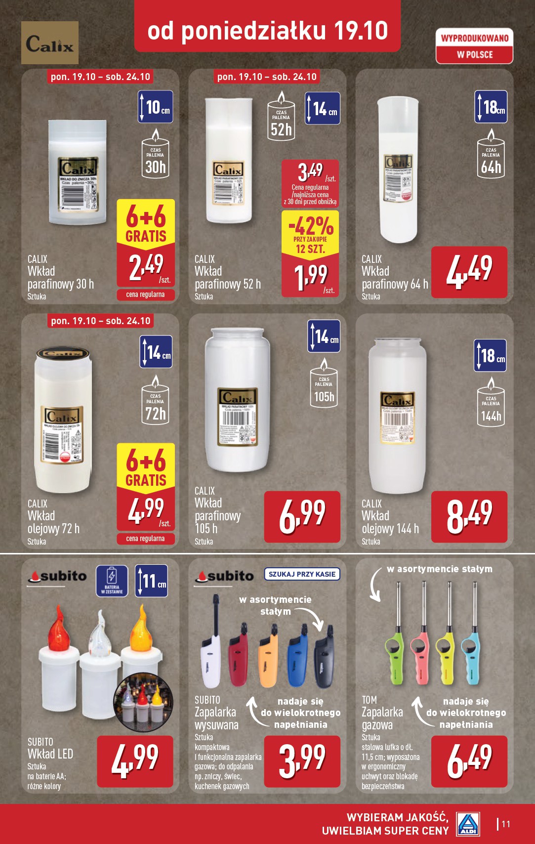 aldi - Nowa gazetka ALDI - Znicze i stroiki ważna od 19.10.2026 do 24.10.2026 - page: 11