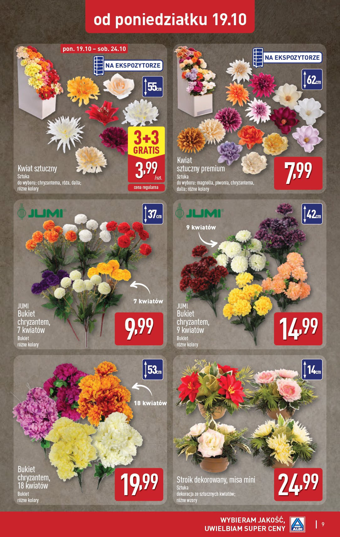 aldi - Nowa gazetka ALDI - Znicze i stroiki ważna od 19.10.2026 do 24.10.2026 - page: 9