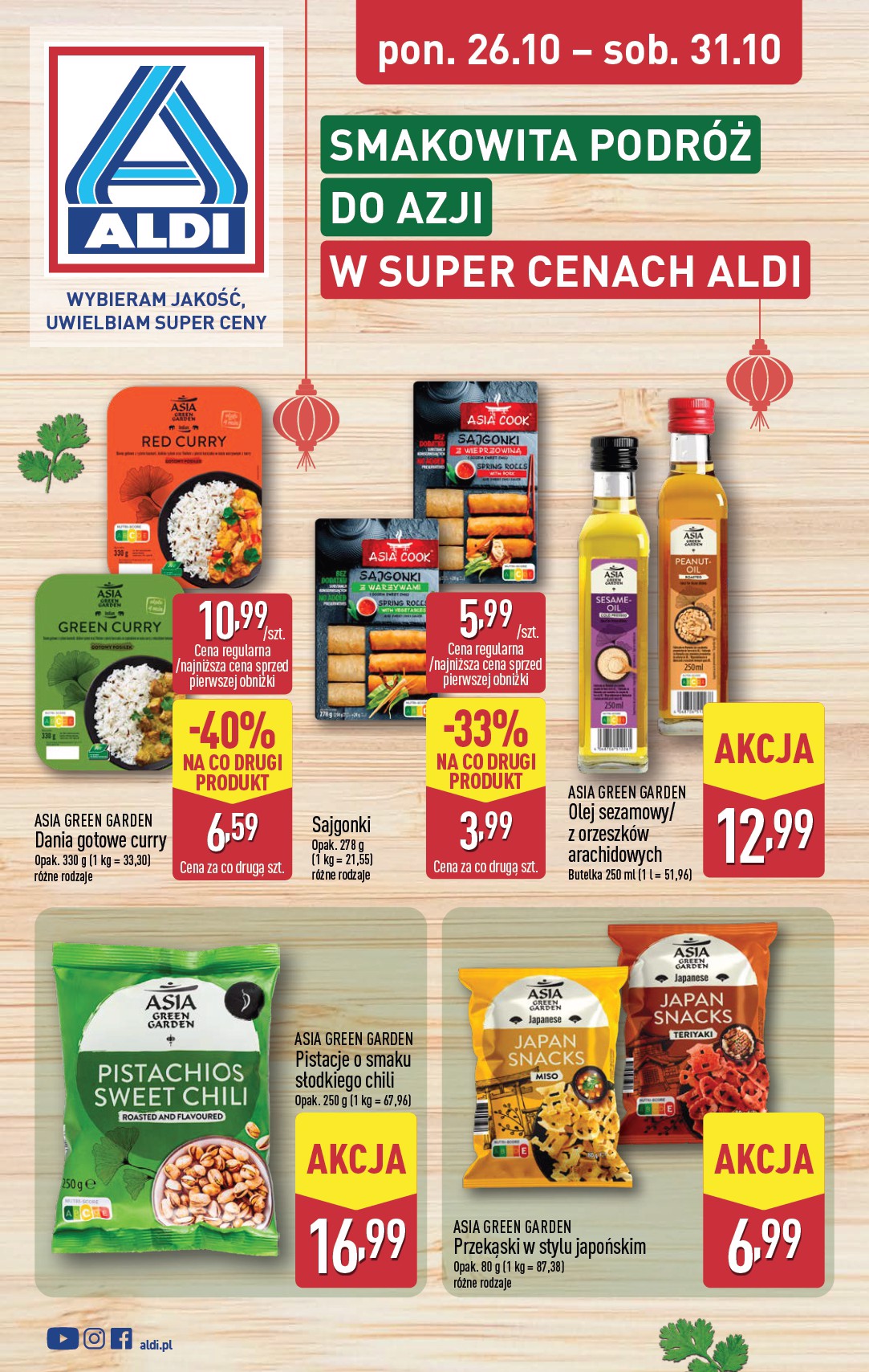 aldi - Nowa gazetka ALDI - Smakowita podróż do Azji ważna od 26.10.2026 do 31.10.2026