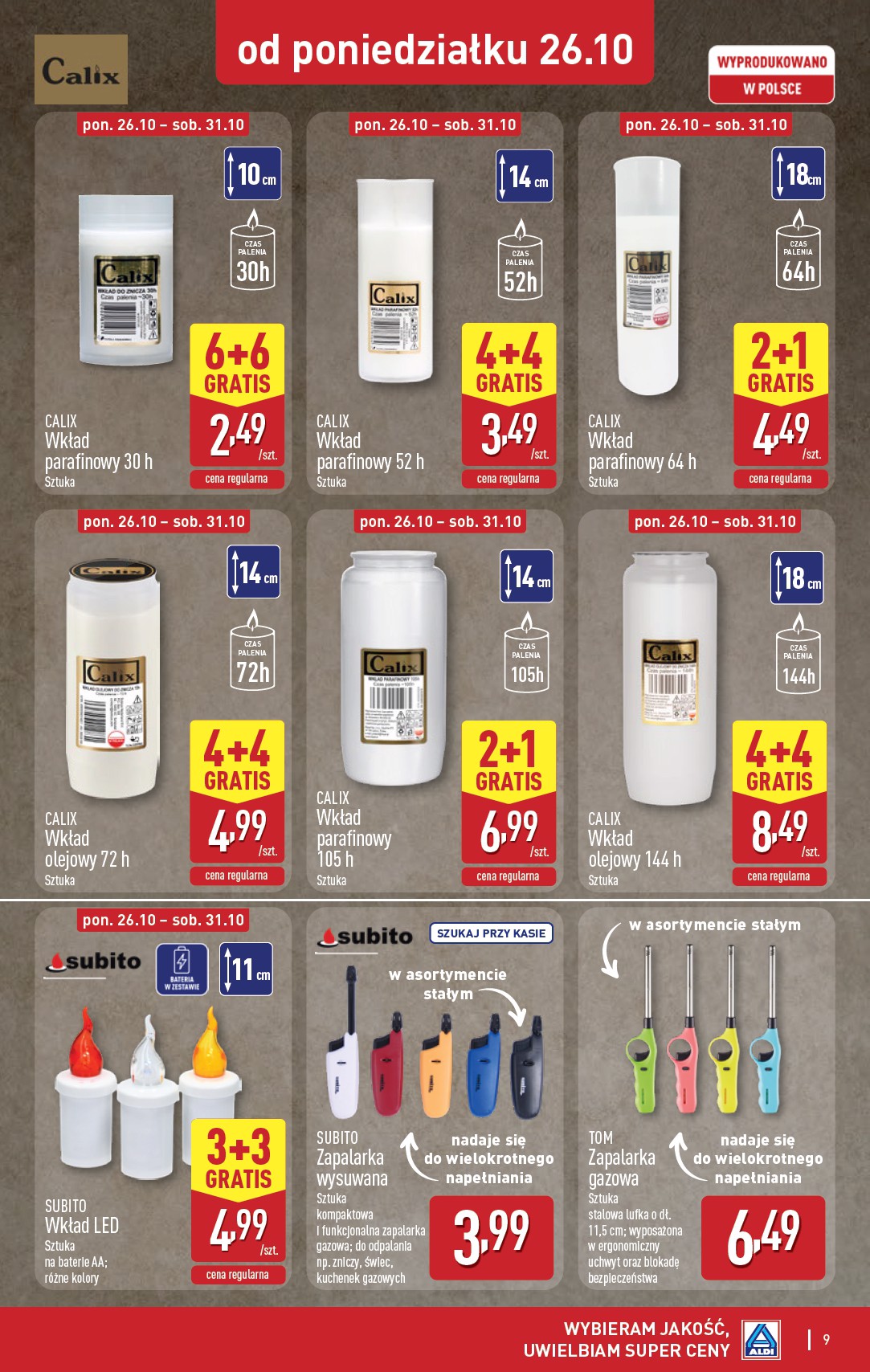 aldi - Nowa gazetka ALDI - Znicze i stroiki ważna od 26.10.2026 do 31.10.2026 - page: 9