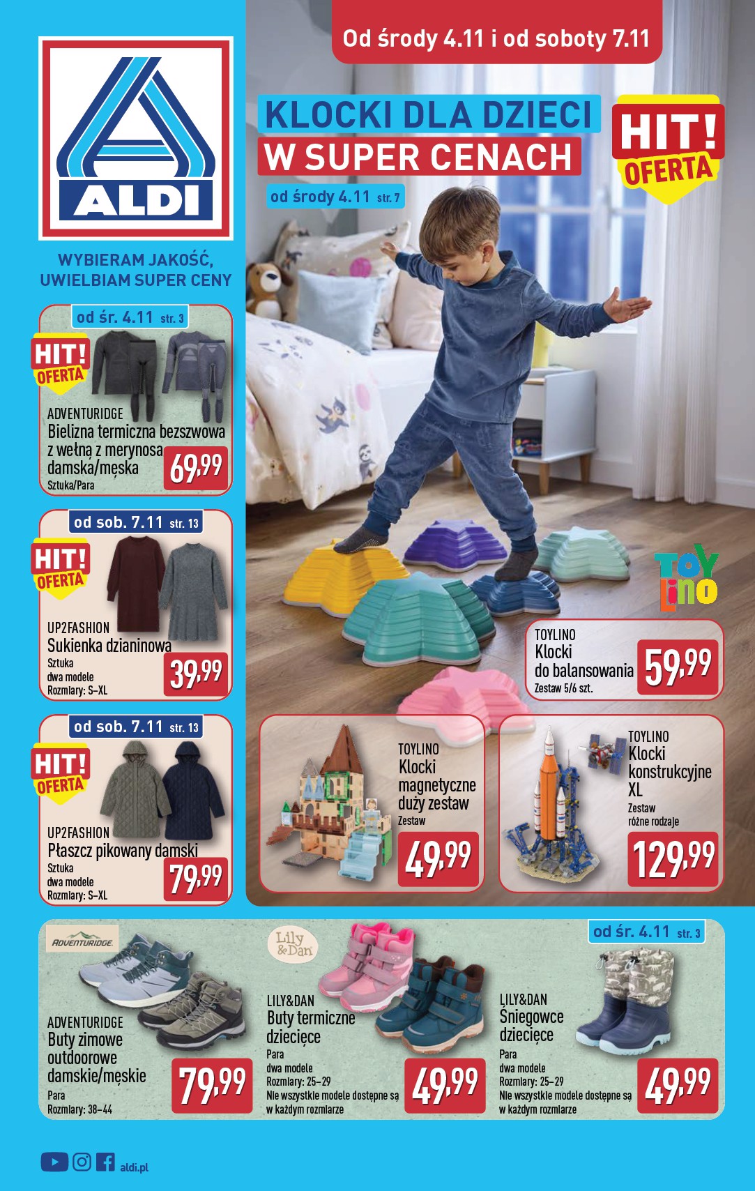 aldi - Nowa gazetka ALDI - Artykuły przemysłowe i tekstylia ważna od 04.11.2026 do 07.11.2026
