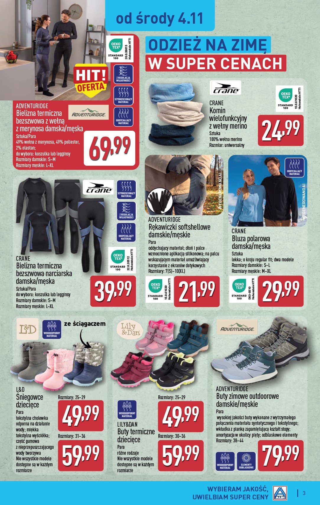 aldi - Nowa gazetka ALDI - Artykuły przemysłowe i tekstylia ważna od 04.11.2026 do 07.11.2026 - page: 3