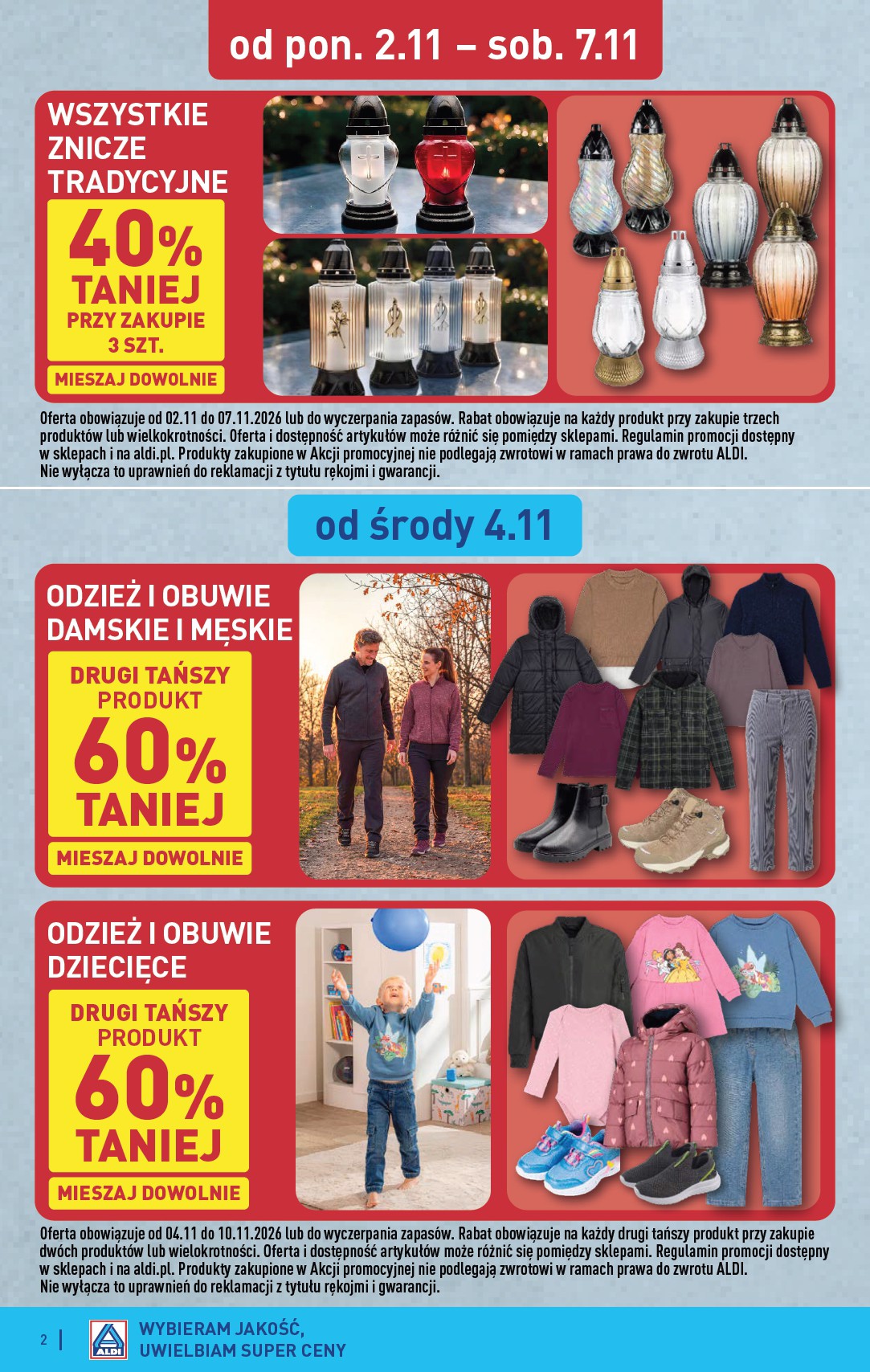 aldi - Nowa gazetka ALDI - Artykuły przemysłowe i tekstylia ważna od 04.11.2026 do 07.11.2026 - page: 2