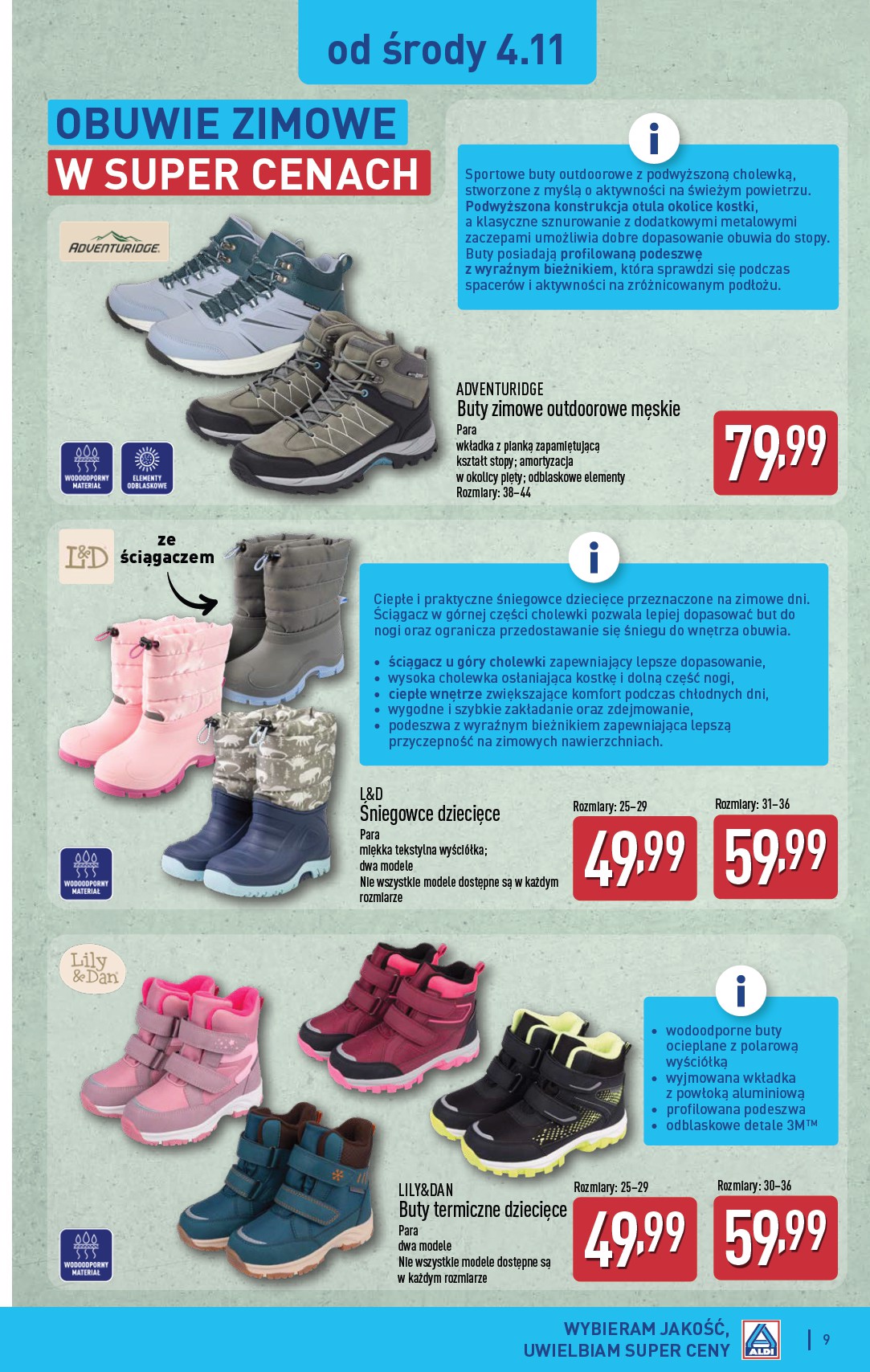 aldi - Nowa gazetka ALDI - Artykuły przemysłowe i tekstylia ważna od 04.11.2026 do 07.11.2026 - page: 9