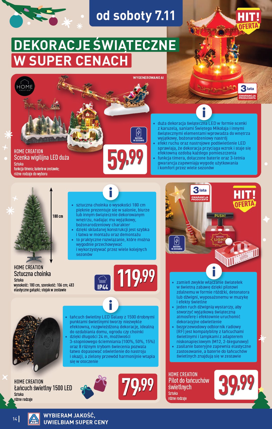 aldi - Nowa gazetka ALDI - Artykuły przemysłowe i tekstylia ważna od 04.11.2026 do 07.11.2026 - page: 14
