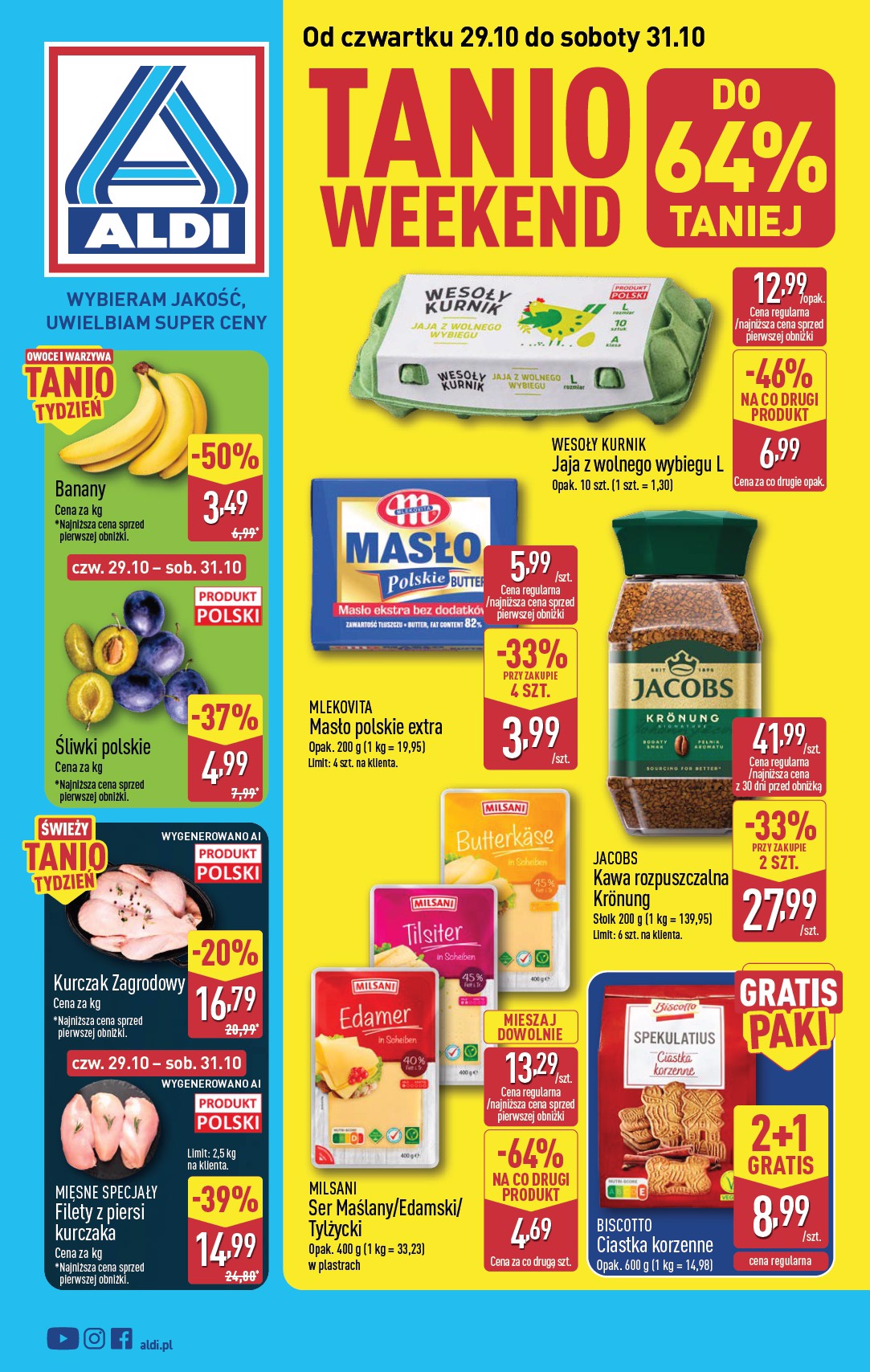 aldi - Nowa gazetka ALDI - Oferta weekendowa ważna od 29.10.2026 do 31.10.2026