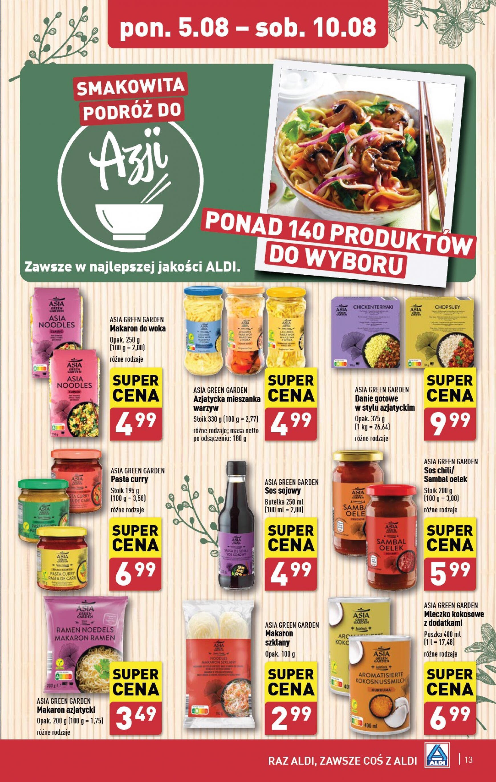 aldi - ALDI gazetka aktualna ważna od 05.08. - 10.08. - page: 13