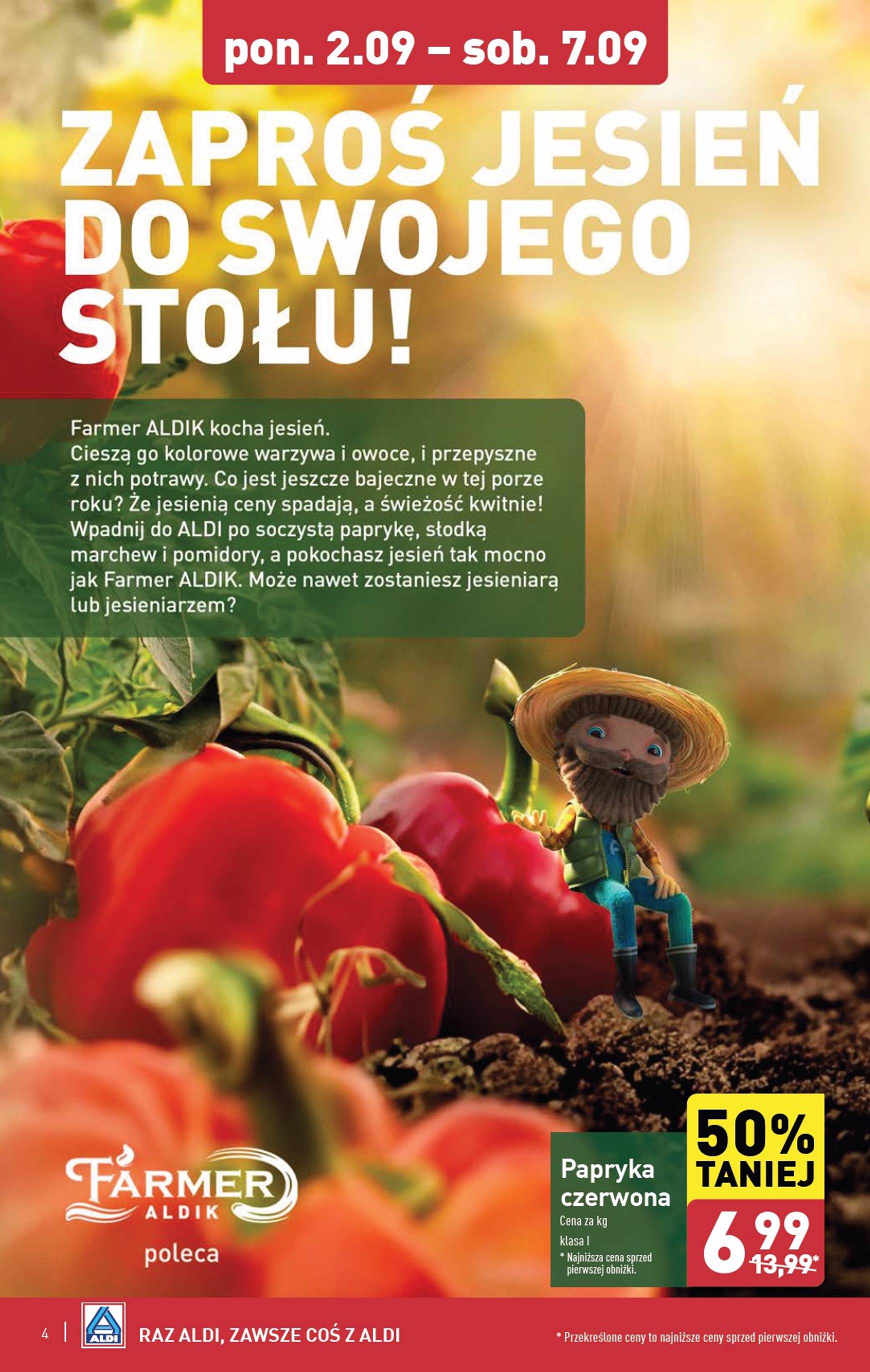 aldi - Aktualna ALDI - Farmer Aldik gazetka ważna od 02.09. - 07.09. - page: 4