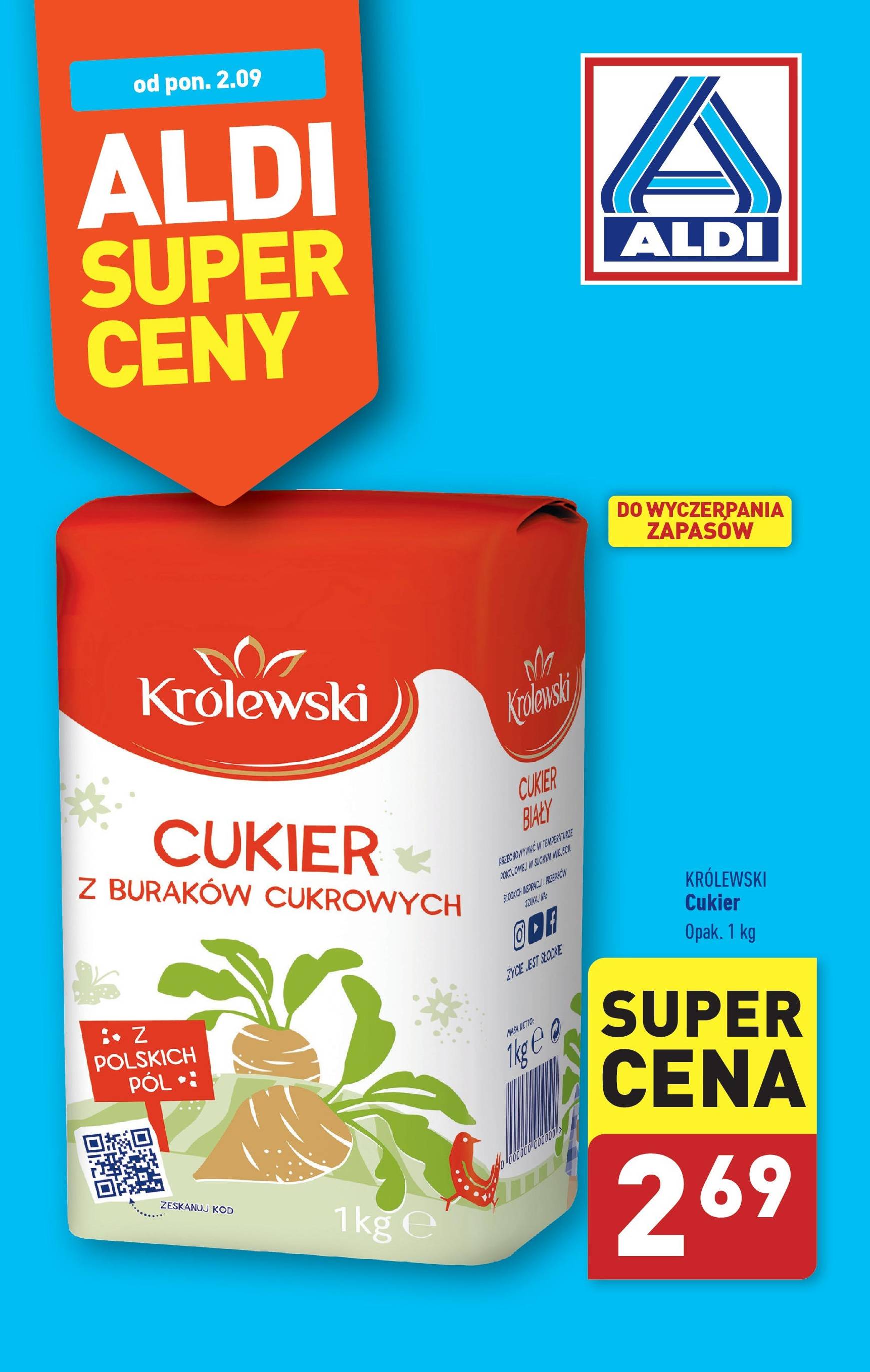 aldi - Aktualna ALDI - Cukier gazetka ważna od 02.09. - 07.09.