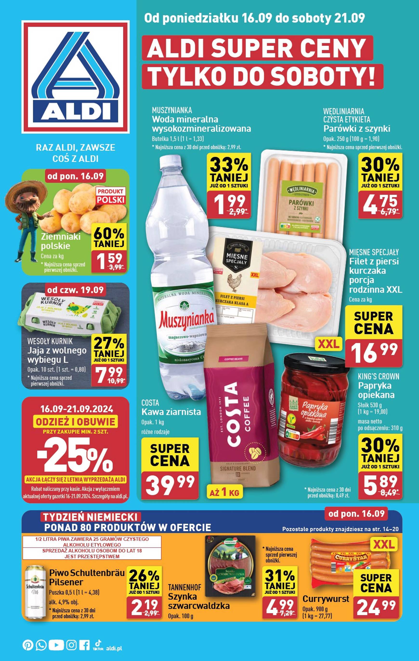 aldi - Aktualna ALDI gazetka ważna od 16.09. - 21.09. - page: 1