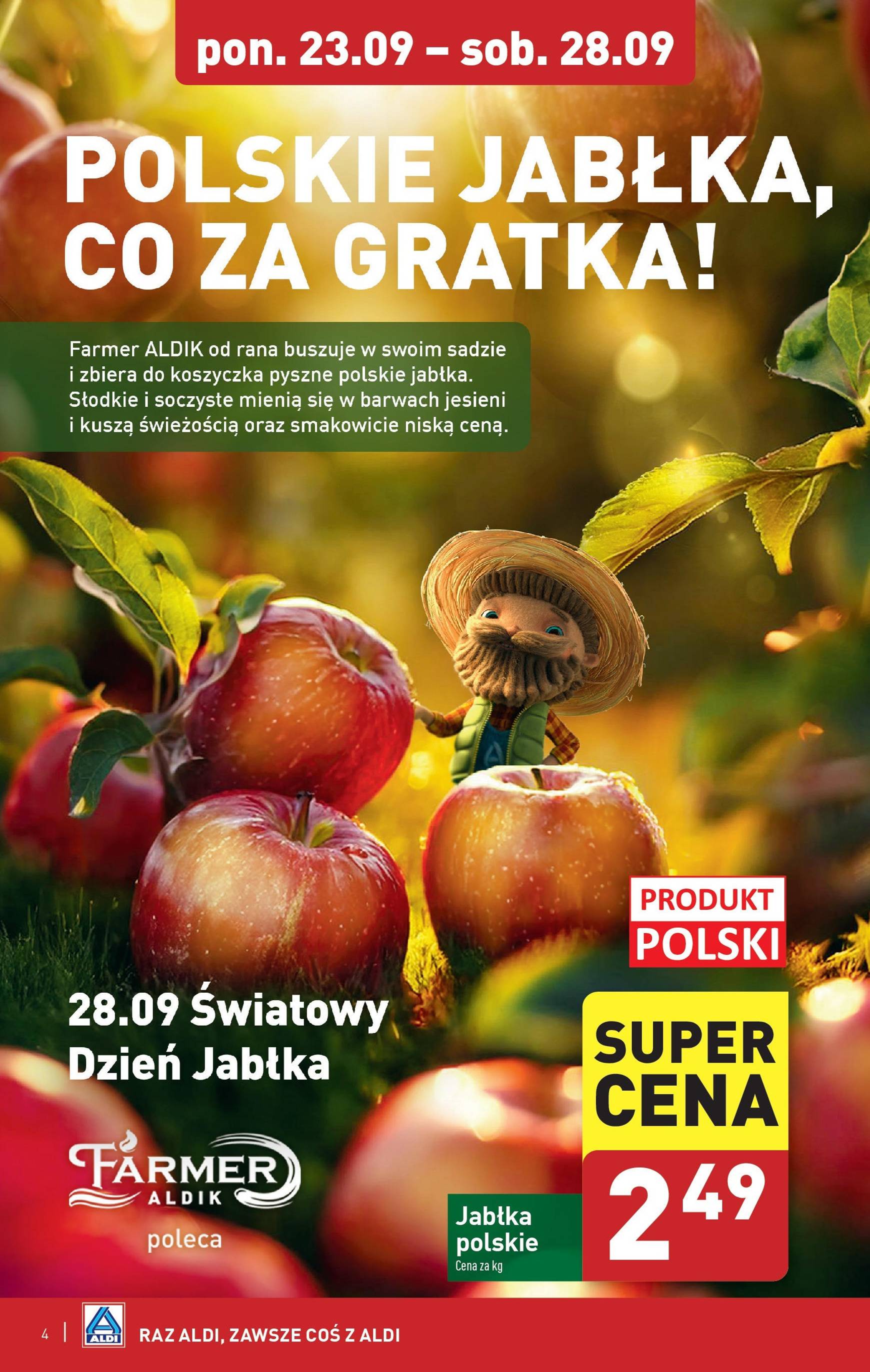 aldi - Aktualna ALDI - Farmer Aldik gazetka ważna od 23.09. - 28.09. - page: 4