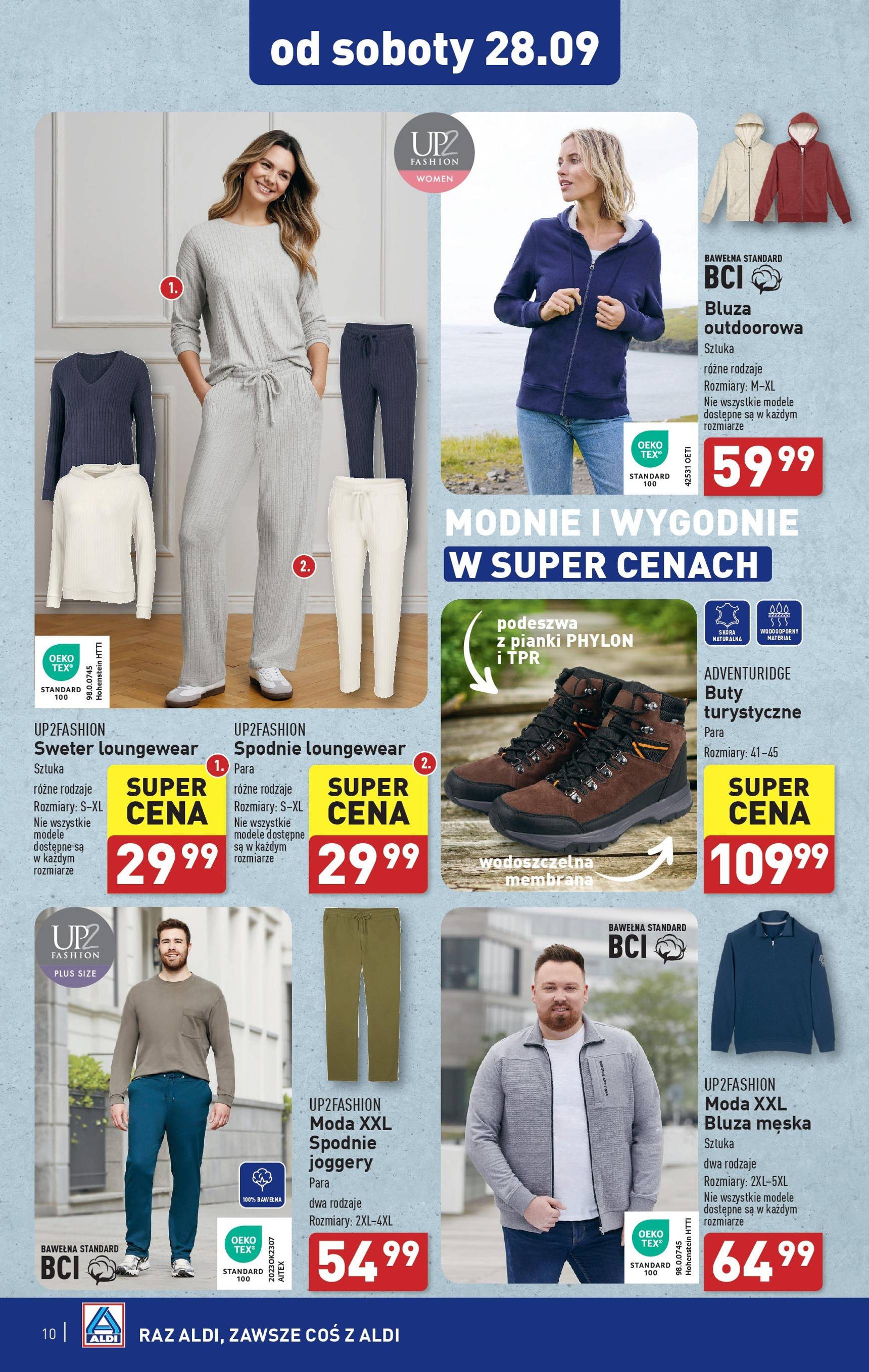 aldi - Aktualna ALDI - Artykuły przemysłowe i tekstylia gazetka ważna od 23.09. - 28.09. - page: 10