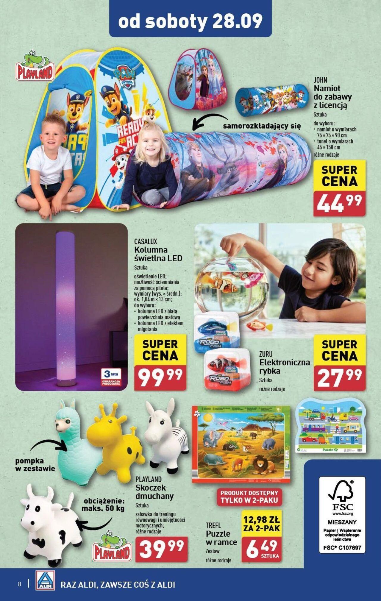 aldi - Aldi Gazetka - Artykuły przemysłowe i tekstylia 23.09.2024 - 28.09.2024 - page: 8