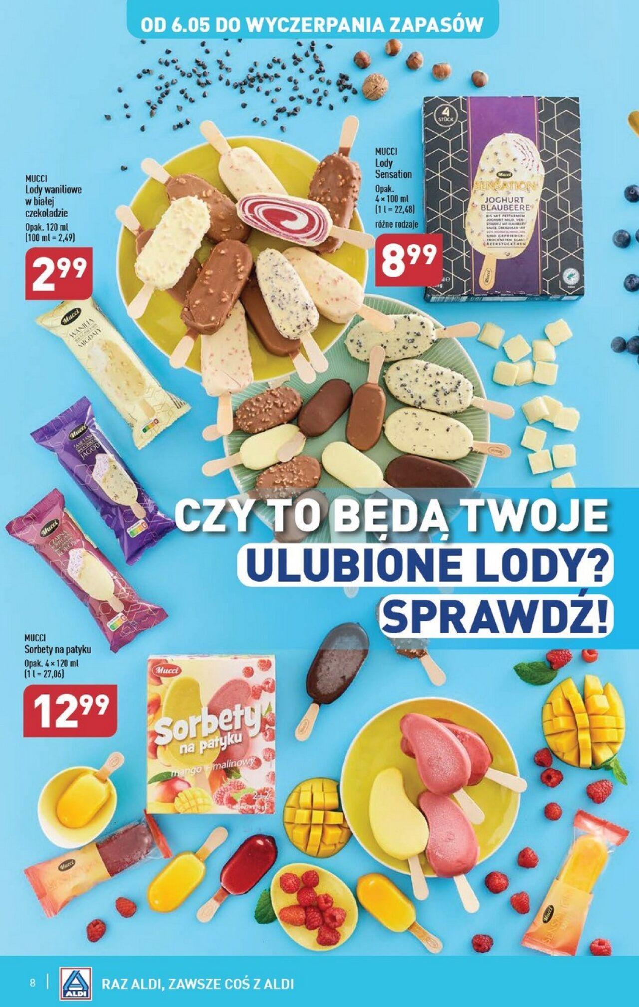 aldi - Aldi Gazetka - Lody od poniedziałku 06.05.2024 - page: 8