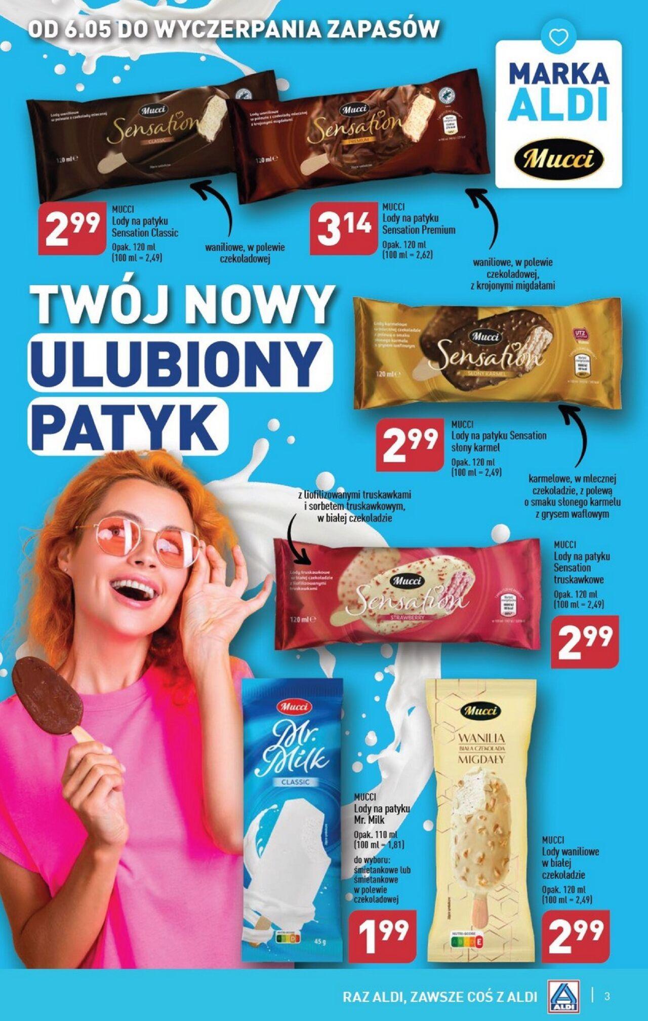 aldi - Aldi Gazetka - Lody od poniedziałku 06.05.2024 - page: 3