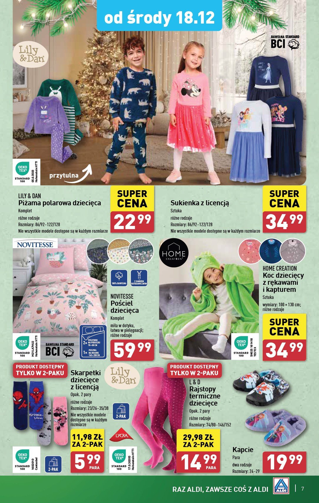 aldi - ALDI - Artykuły przemysłowe i tekstylia gazetka ważna od 18.12. - 21.12. - page: 7