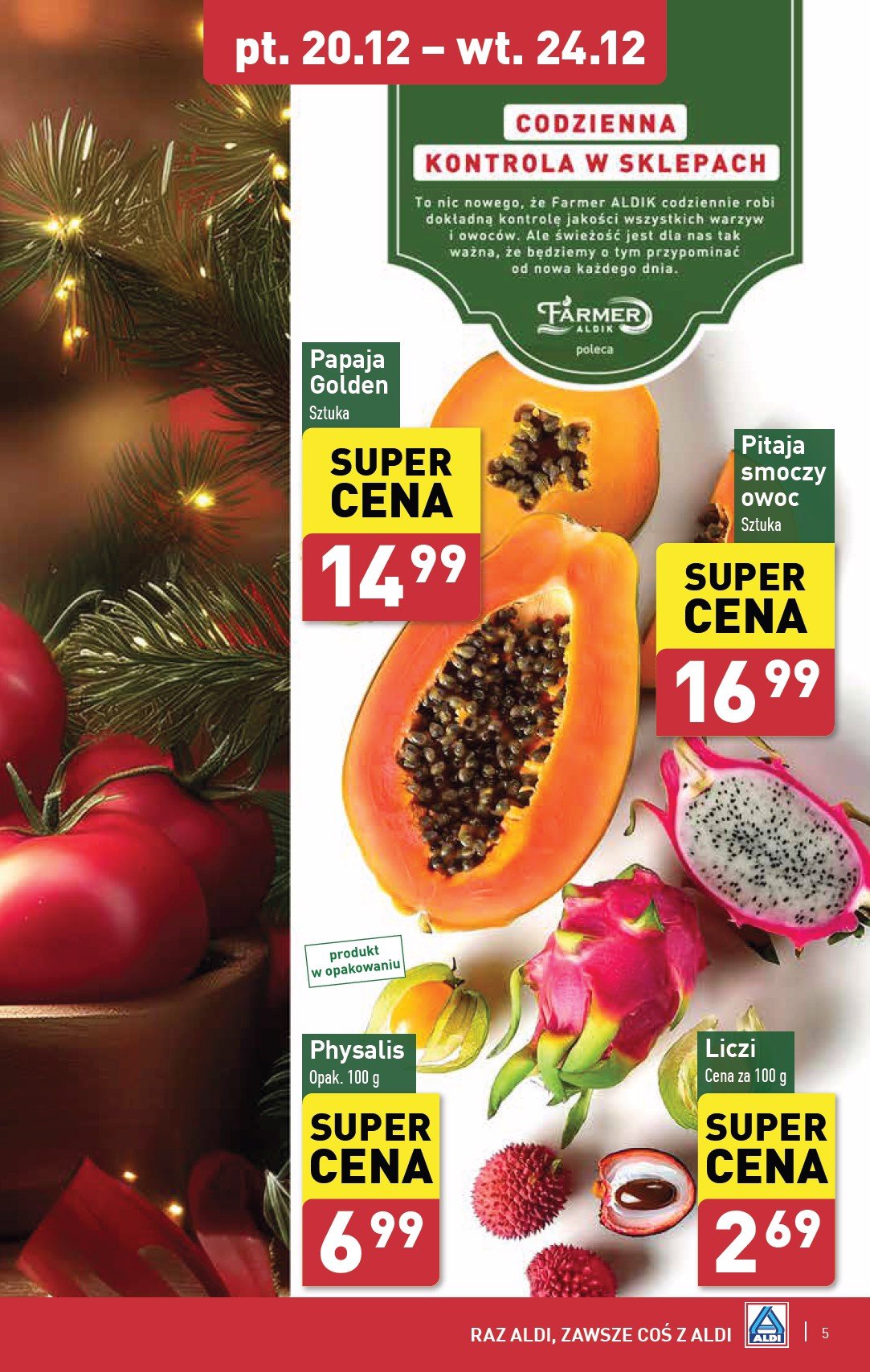 aldi - ALDI - Farmer Aldik gazetka ważna od 16.12. - 24.12. - page: 5