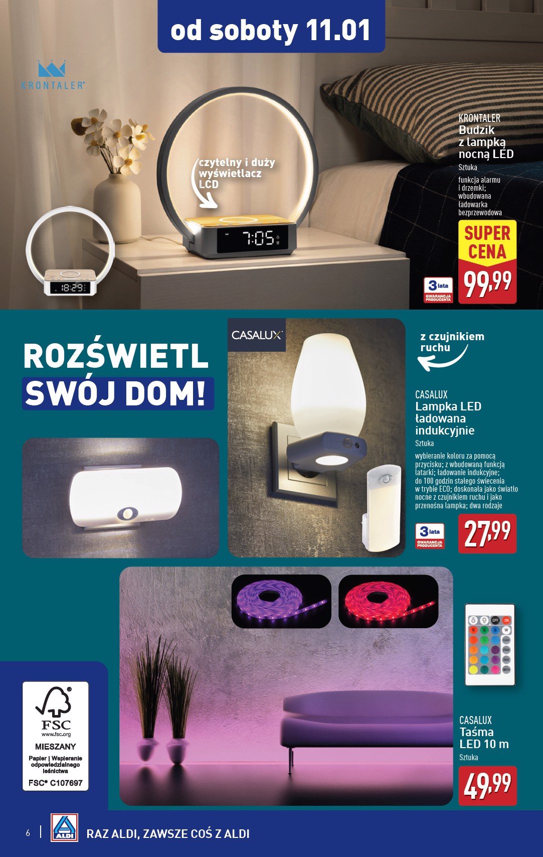 aldi - ALDI - Artykuły przemysłowe i tekstylia gazetka ważna od 08.01. - 11.01. - page: 6