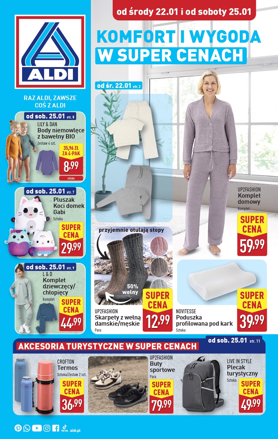 aldi - ALDI - Artykuły przemysłowe i tekstylia gazetka ważna od 22.01. - 25.01.