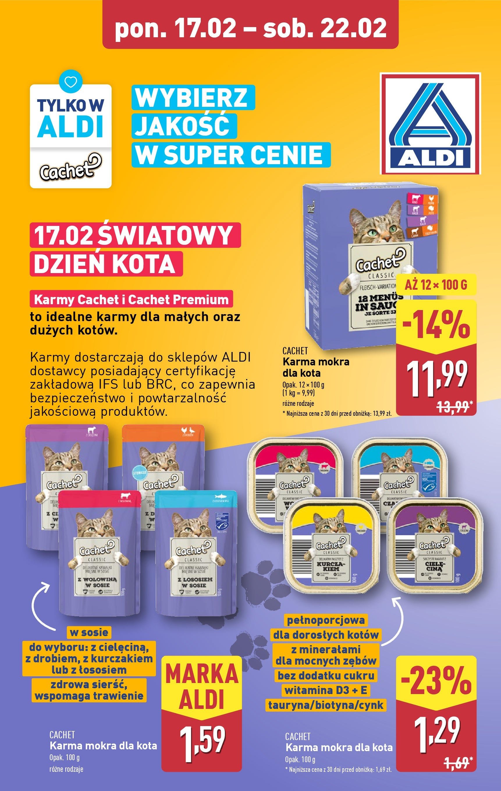 aldi - ALDI - Cachet gazetka ważna od 17.02. - 22.02.