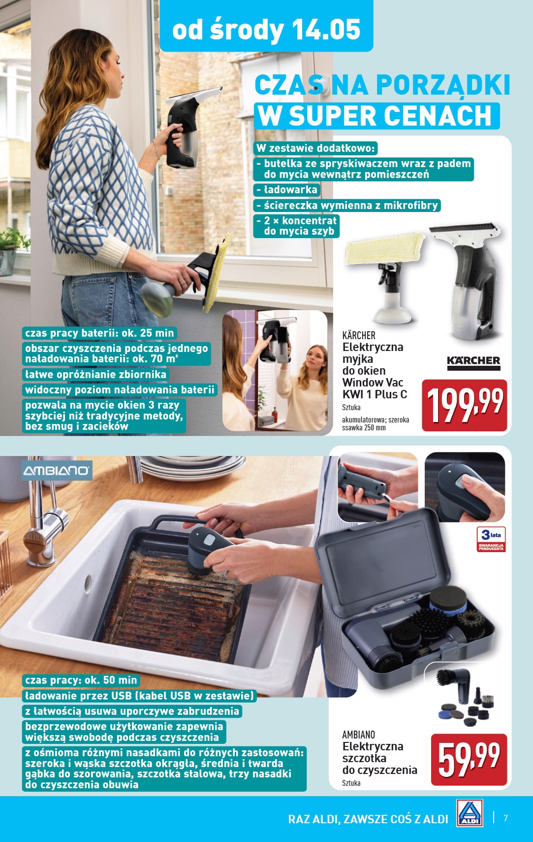 aldi - ALDI - Artykuły przemysłowe i tekstylia gazetka ważna od 14.05. - 17.05. - page: 7