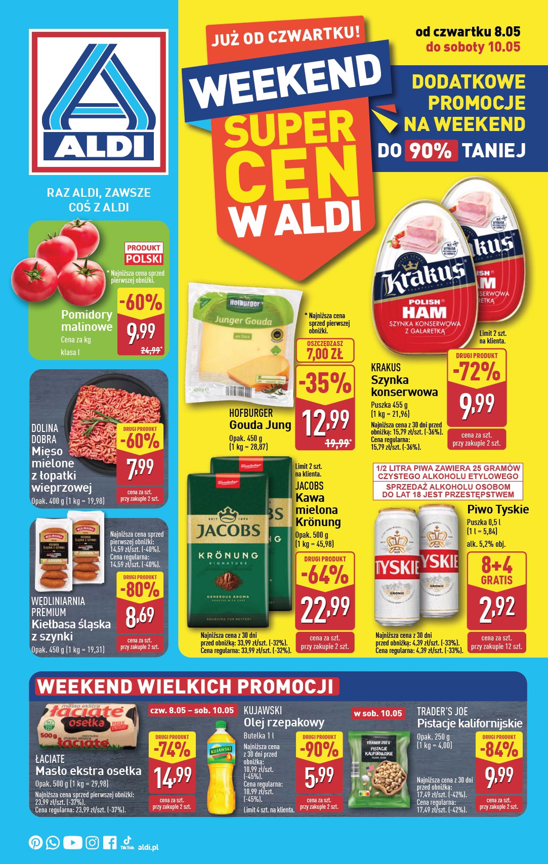 aldi - ALDI - Oferta weekendowa gazetka ważna od 08.05. - 10.05.