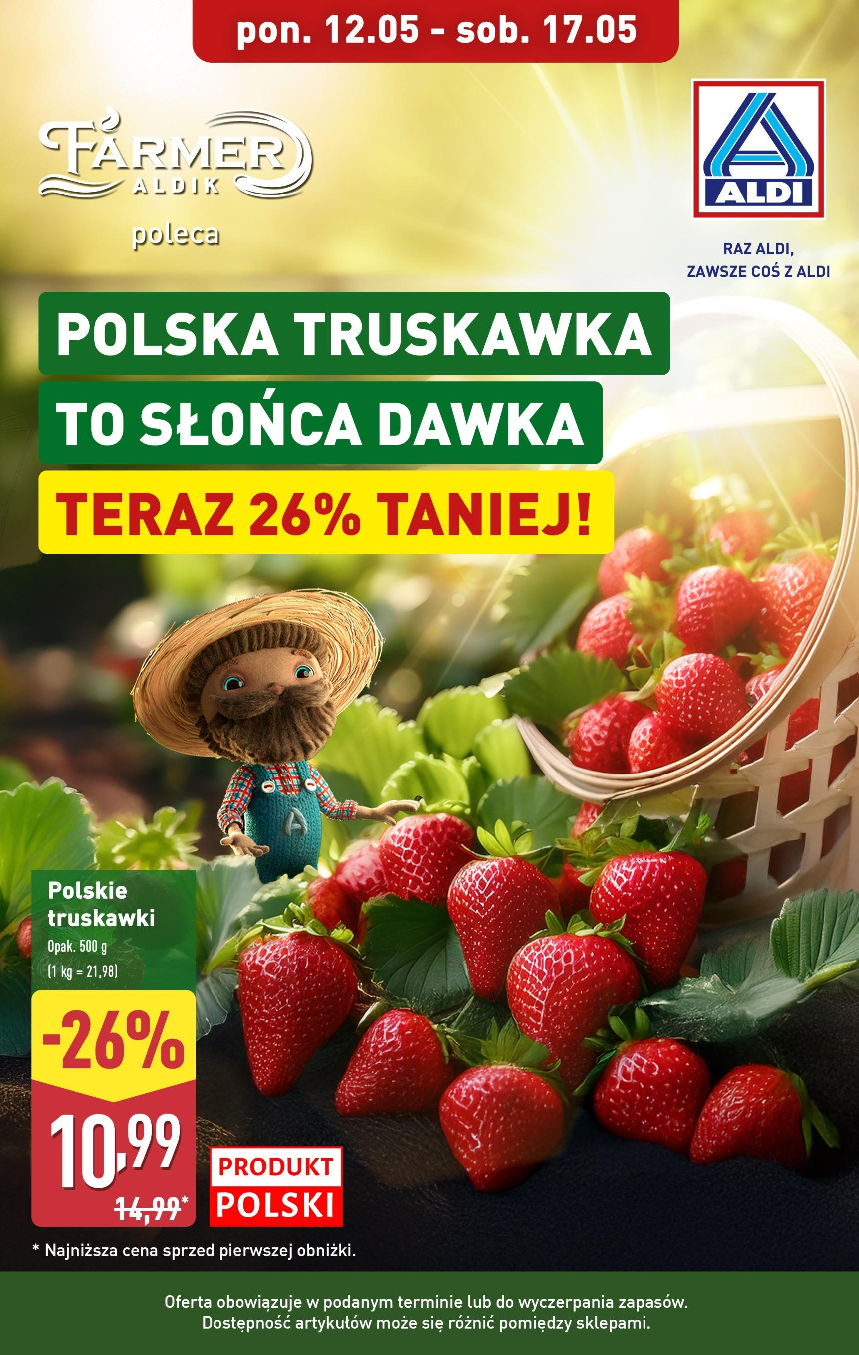 aldi - ALDI - Truskawki gazetka ważna od 12.05. - 17.05.