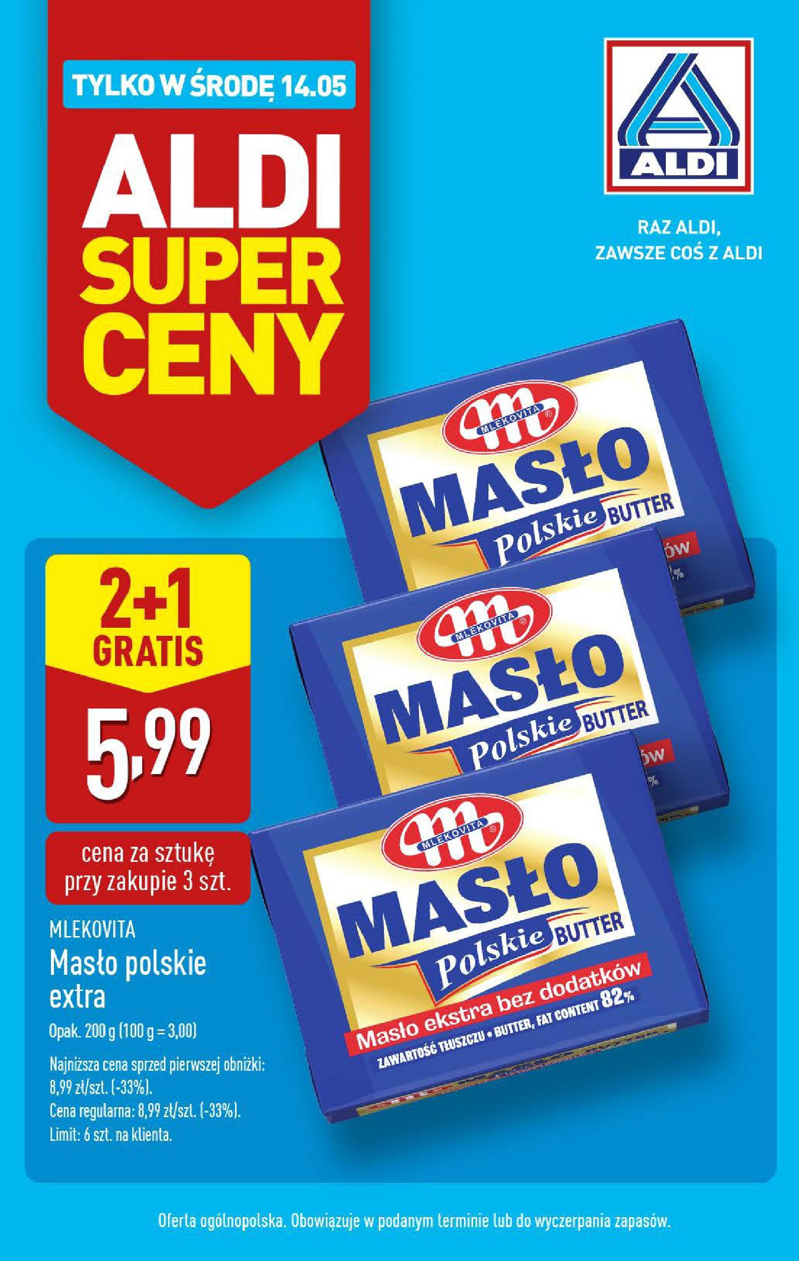 aldi - ALDI - Tylko w środę gazetka ważna od 14.05. - 14.05.