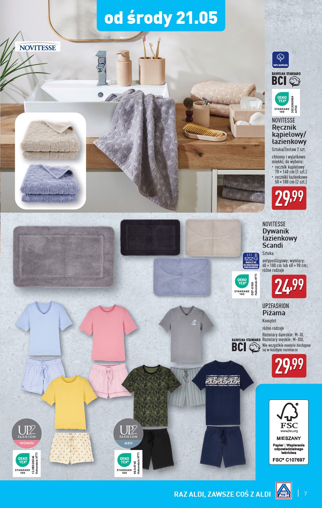 aldi - ALDI - Artykuły przemysłowe i tekstylia gazetka ważna od 21.05. - 24.05. - page: 7