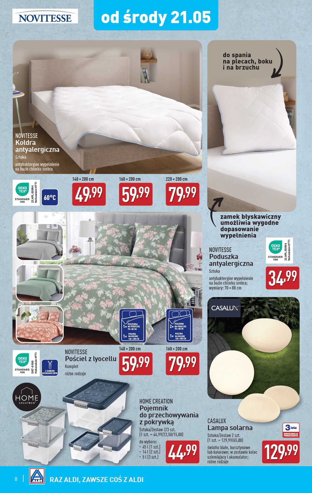 aldi - ALDI - Artykuły przemysłowe i tekstylia gazetka ważna od 21.05. - 24.05. - page: 8
