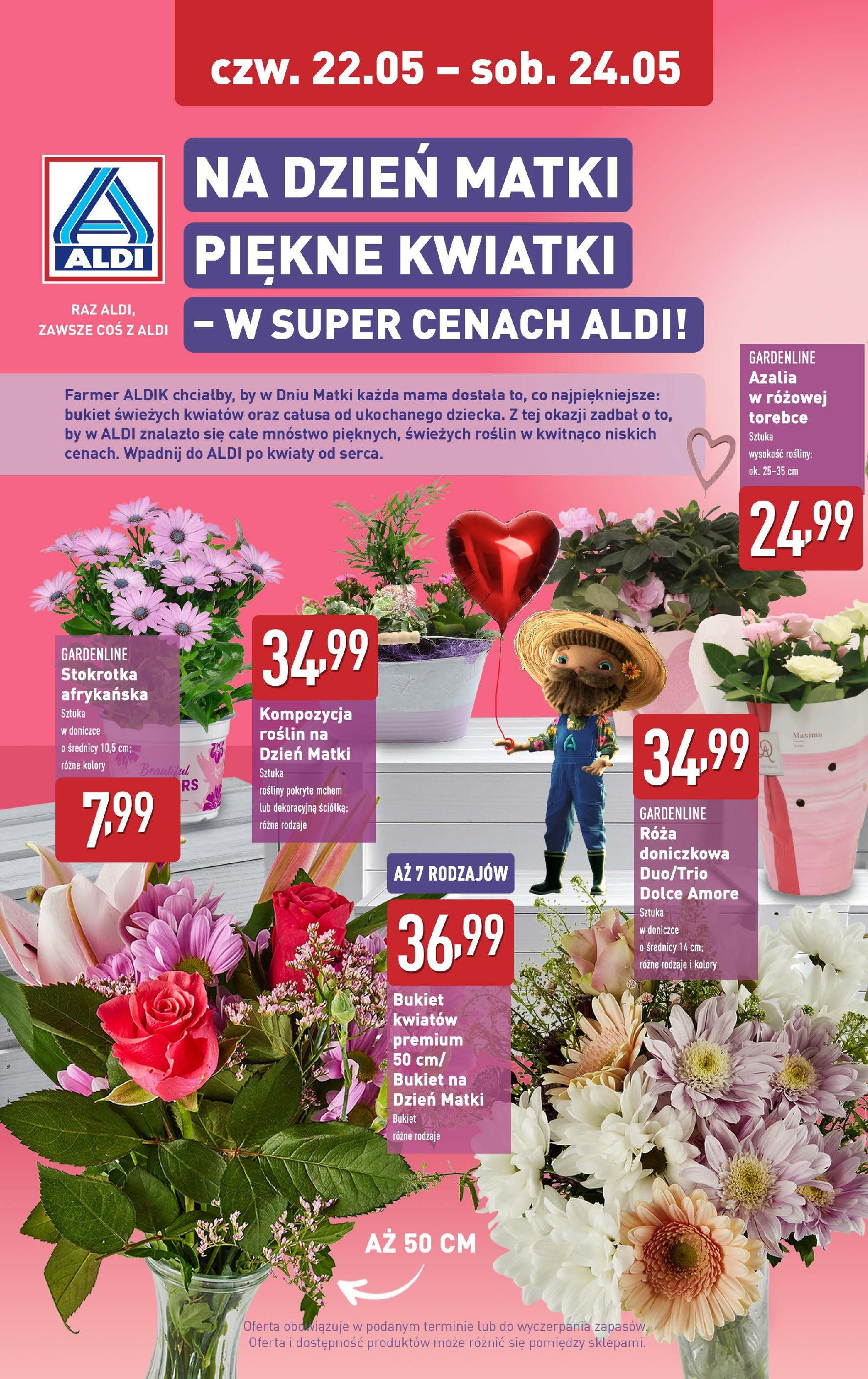 aldi - ALDI - Dzień Matki gazetka ważna od 22.05. - 24.05.