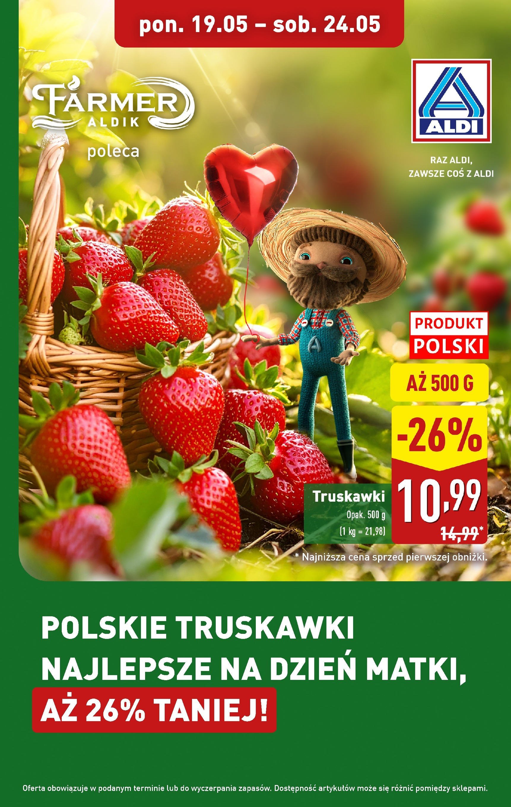 aldi - ALDI - Truskawki gazetka ważna od 19.05. - 24.05.