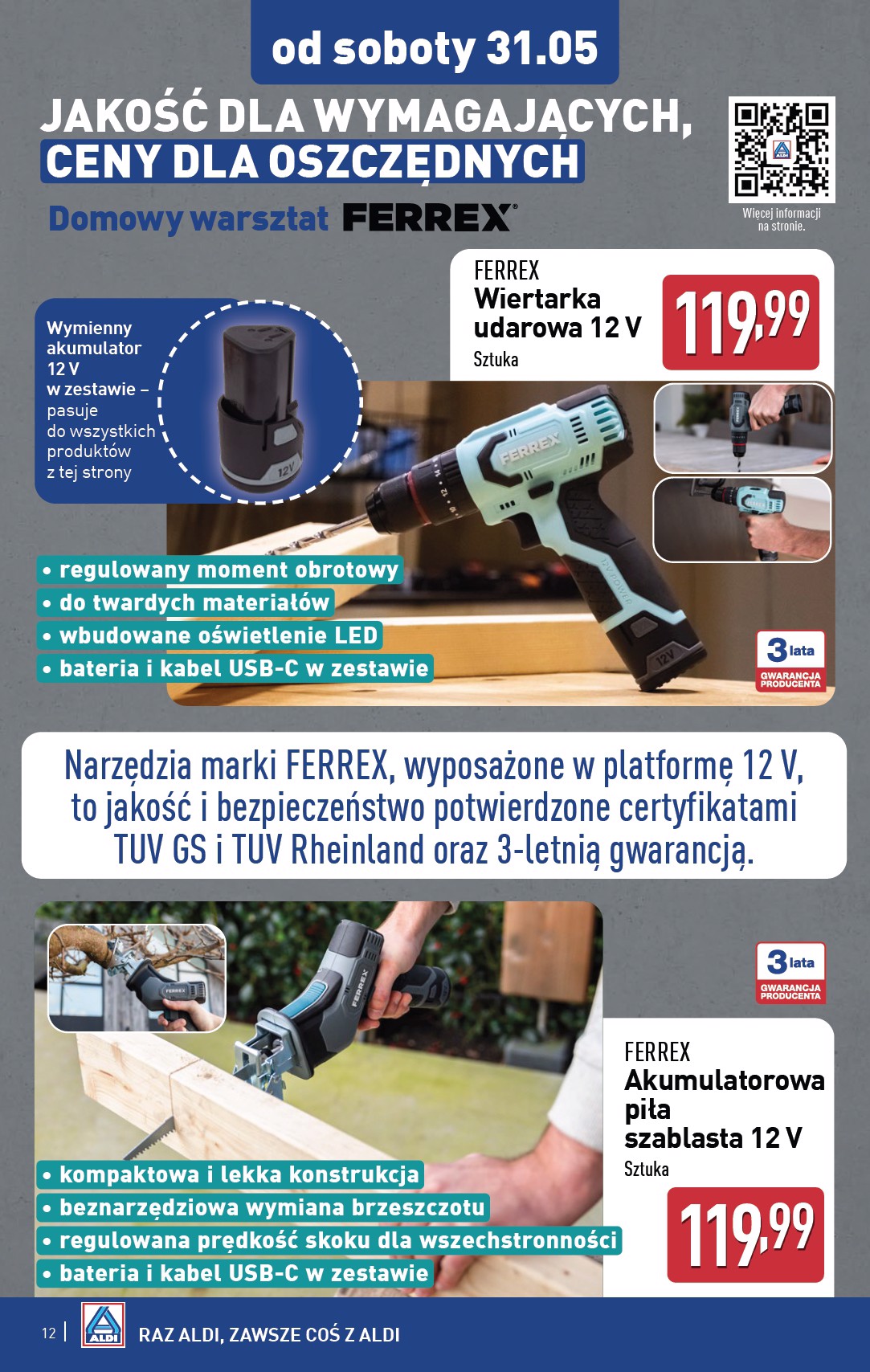 aldi - ALDI - Artykuły przemysłowe i tekstylia gazetka ważna od 28.05. - 31.05. - page: 12