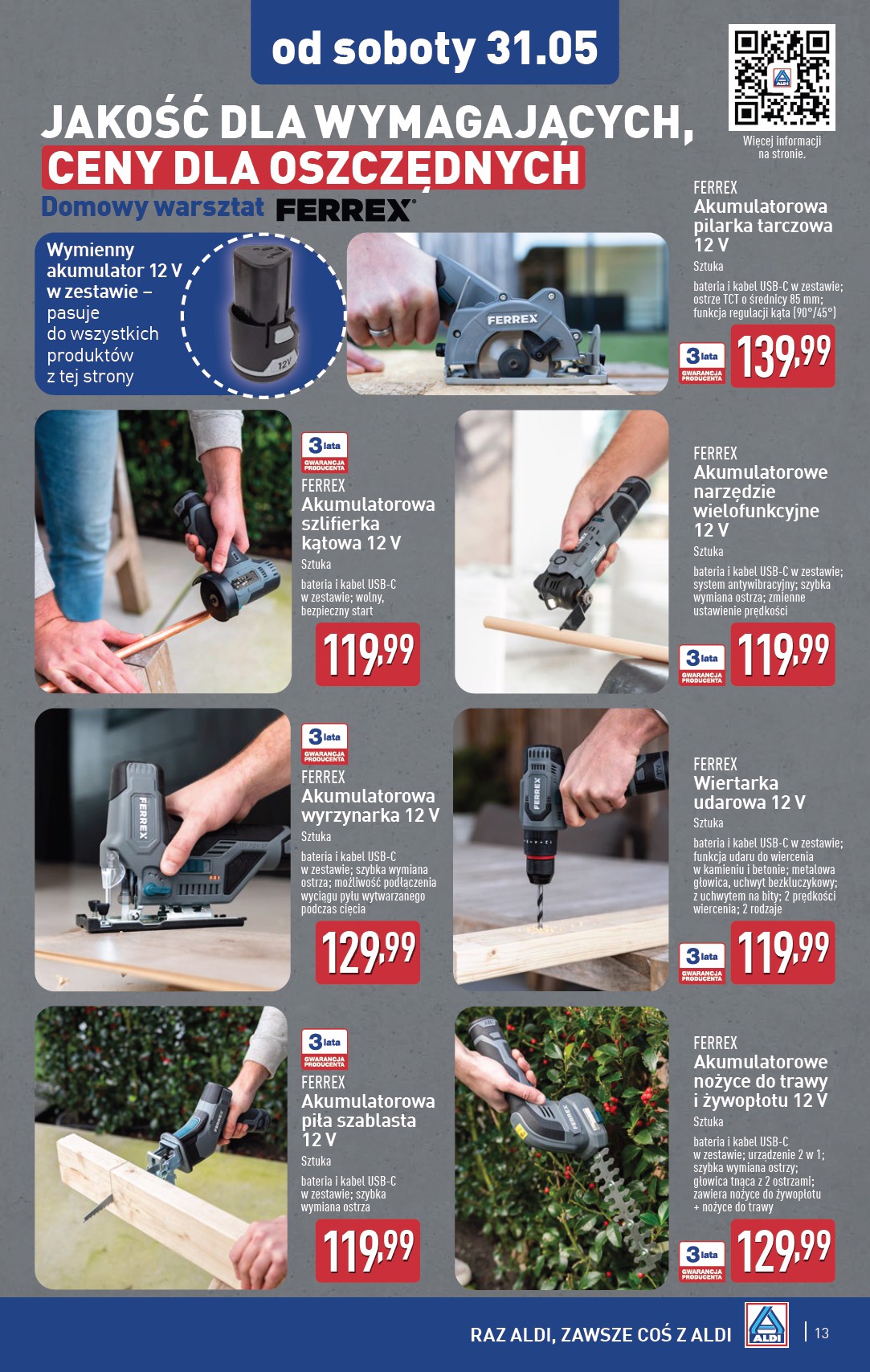 aldi - ALDI - Artykuły przemysłowe i tekstylia gazetka ważna od 28.05. - 31.05. - page: 13