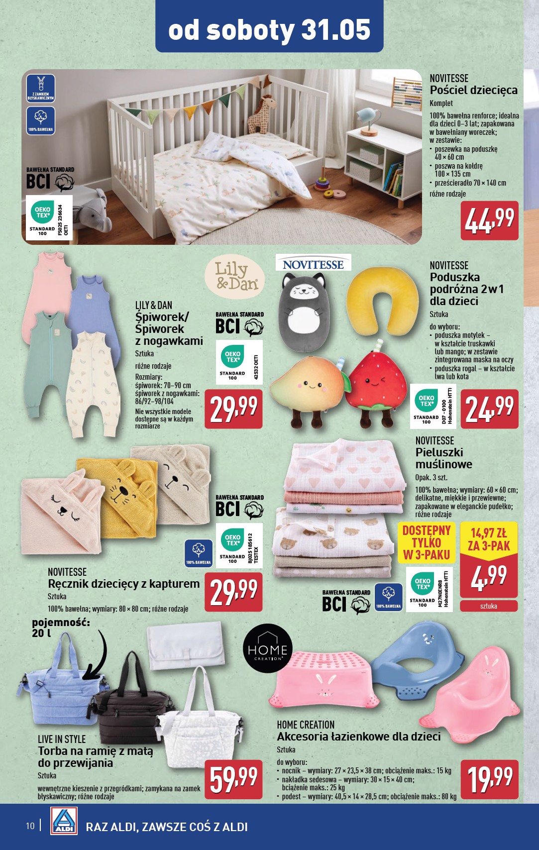 aldi - ALDI - Artykuły przemysłowe i tekstylia gazetka ważna od 28.05. - 31.05. - page: 10