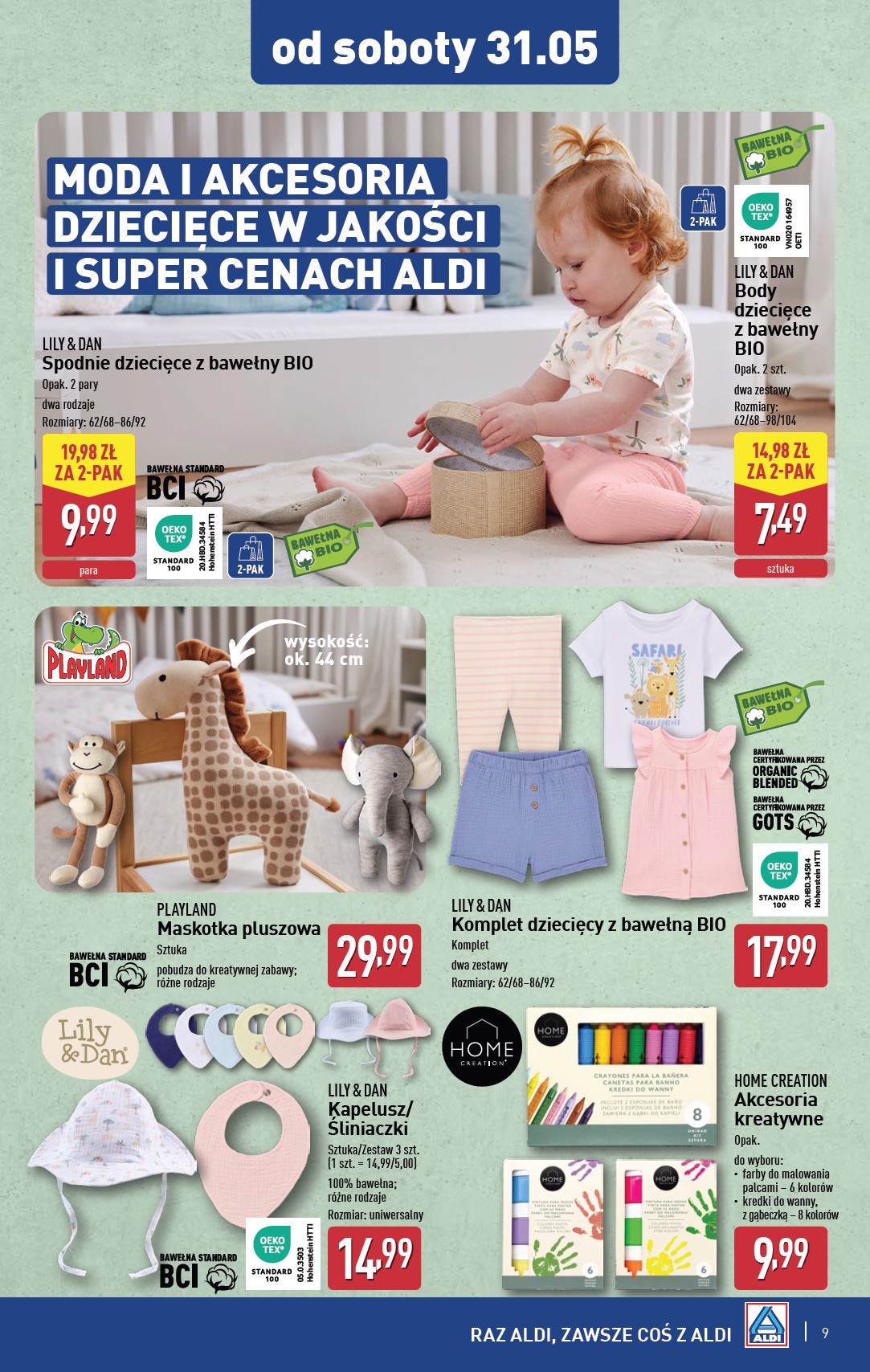 aldi - ALDI - Artykuły przemysłowe i tekstylia gazetka ważna od 28.05. - 31.05. - page: 9