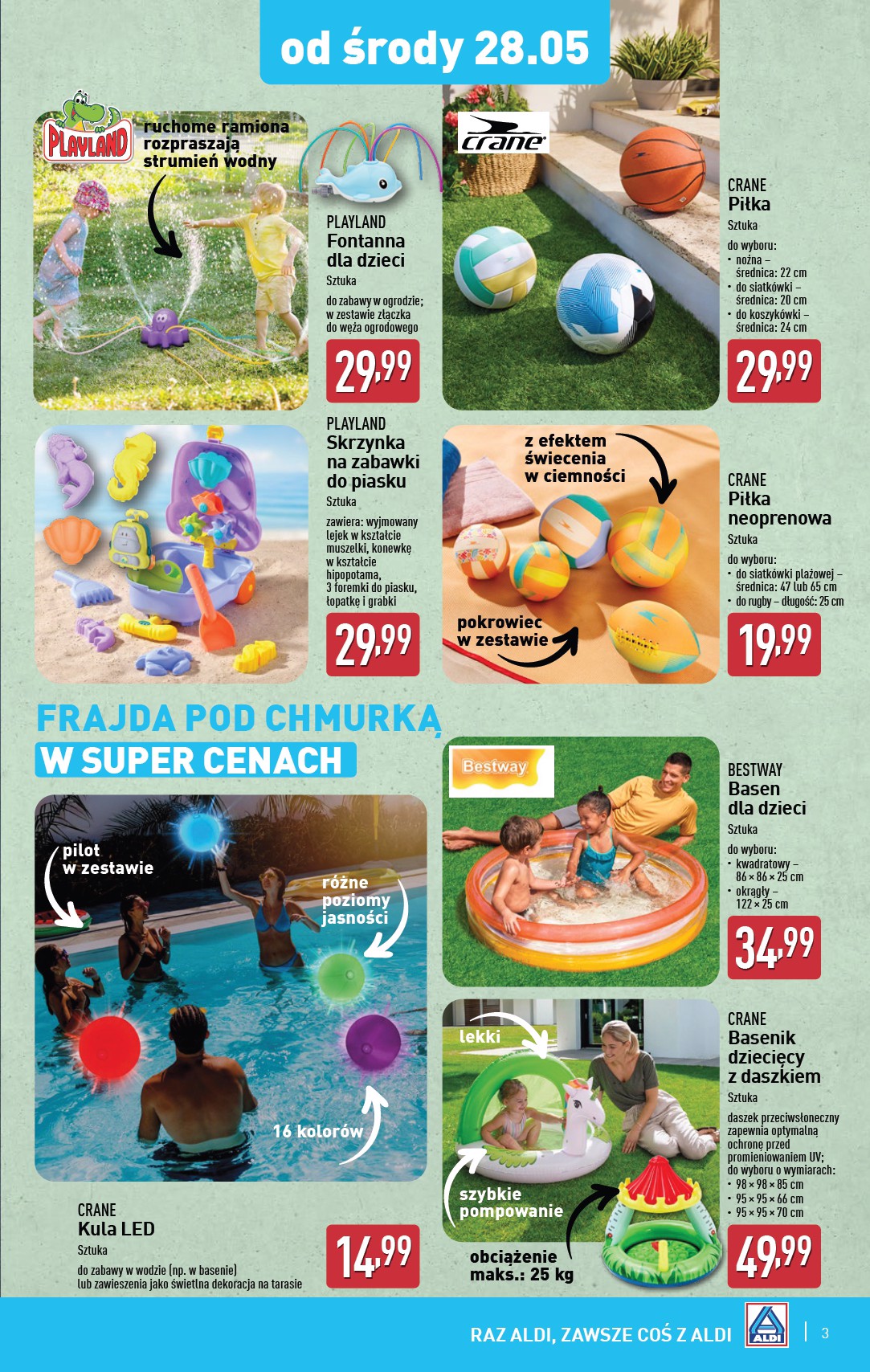 aldi - ALDI - Artykuły przemysłowe i tekstylia gazetka ważna od 28.05. - 31.05. - page: 3