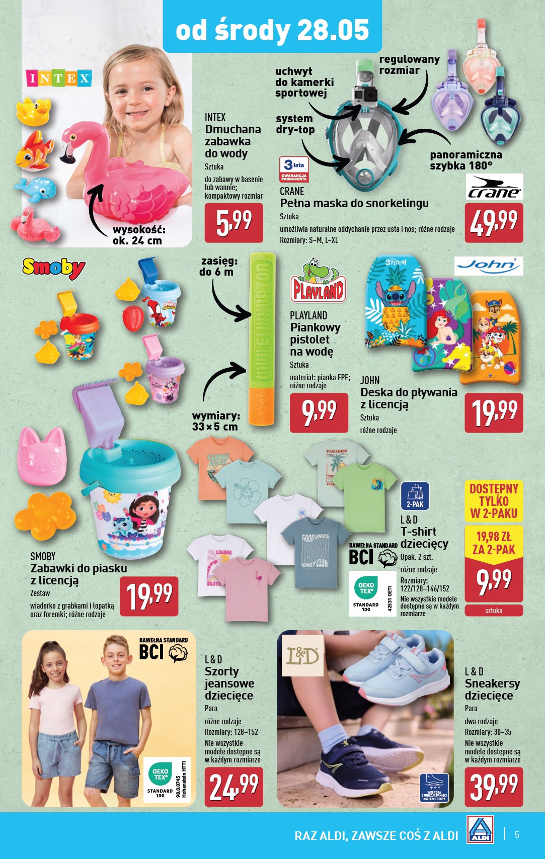 aldi - ALDI - Artykuły przemysłowe i tekstylia gazetka ważna od 28.05. - 31.05. - page: 5