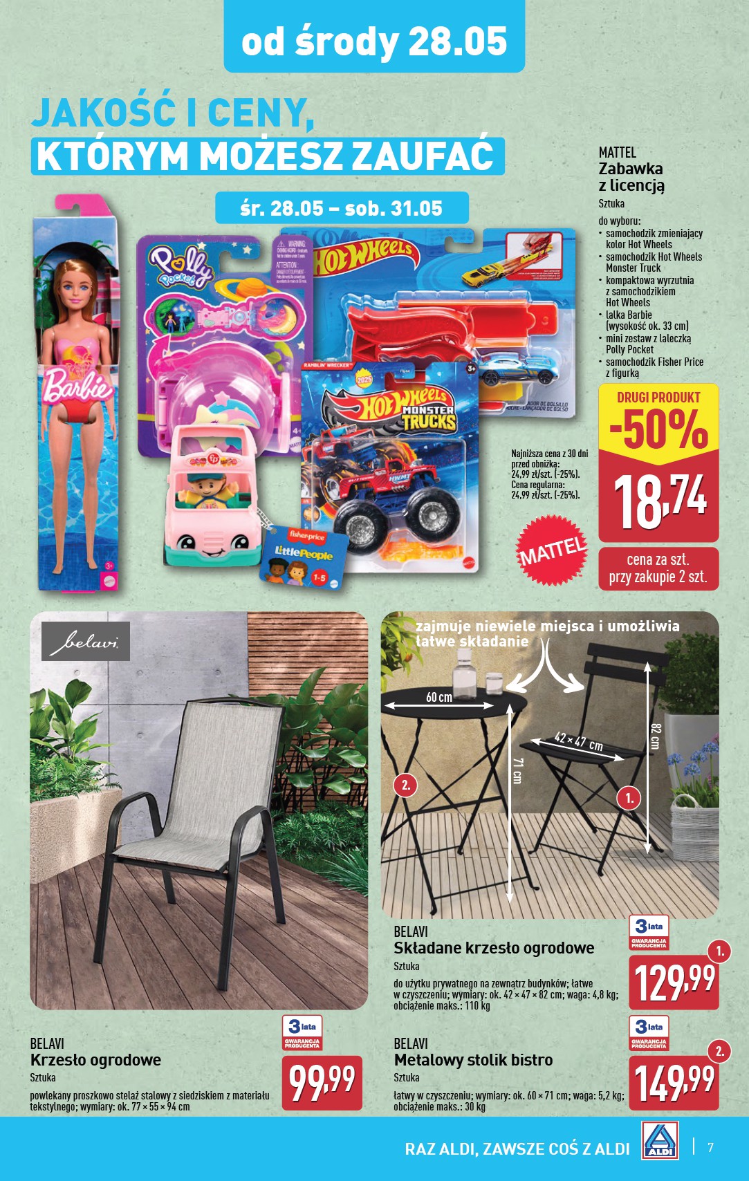 aldi - ALDI - Artykuły przemysłowe i tekstylia gazetka ważna od 28.05. - 31.05. - page: 7