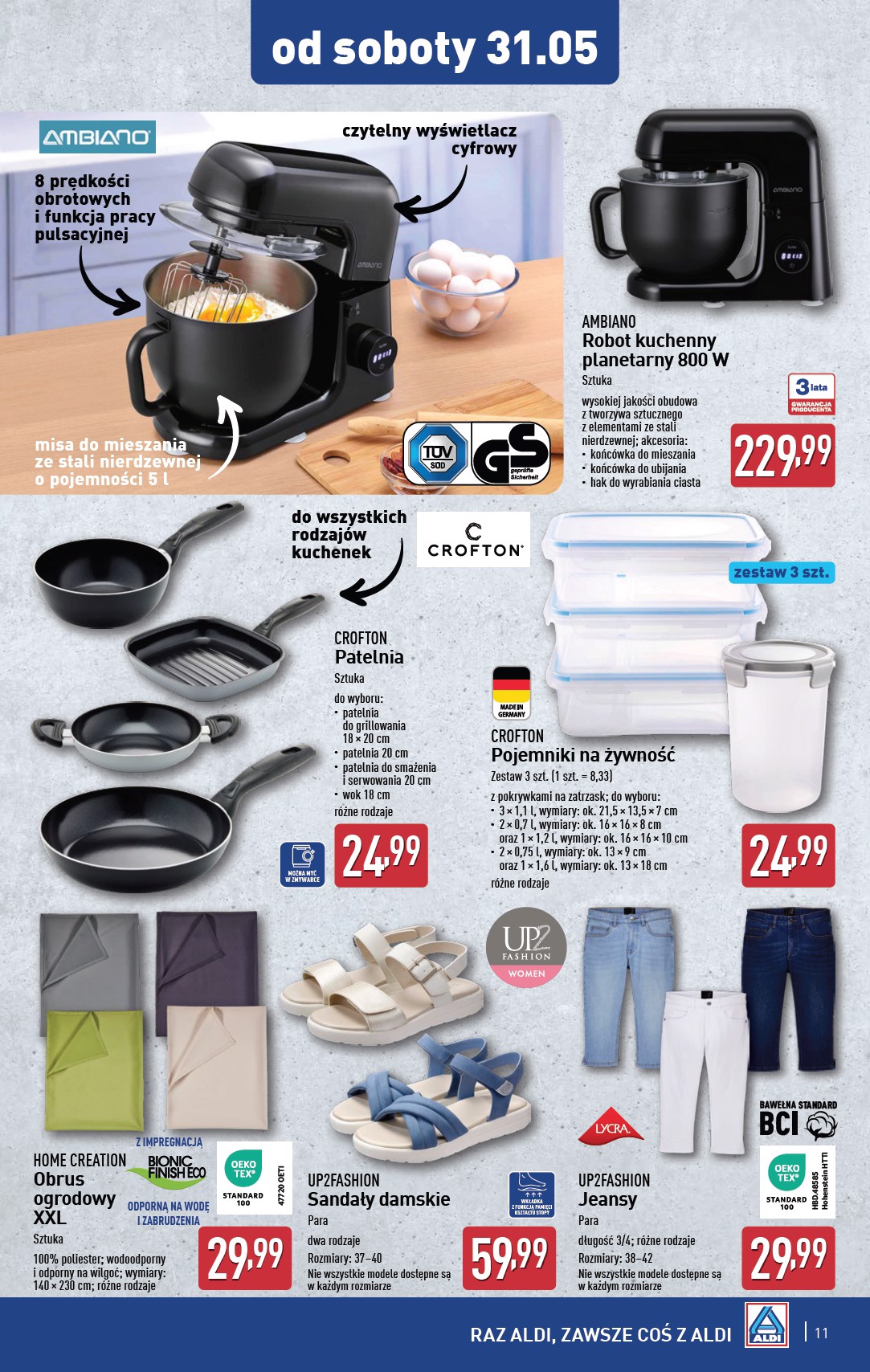 aldi - ALDI - Artykuły przemysłowe i tekstylia gazetka ważna od 28.05. - 31.05. - page: 11