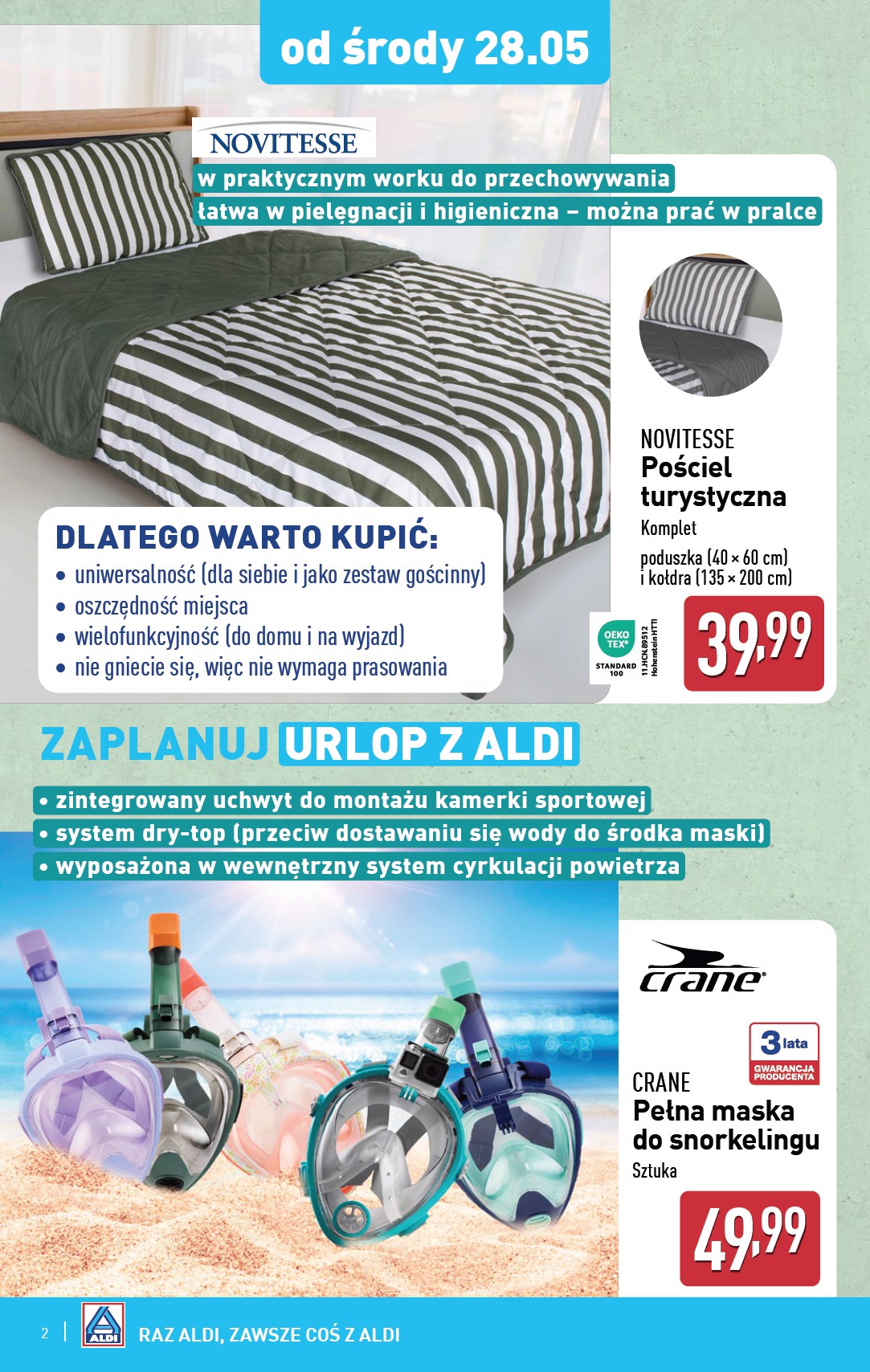 aldi - ALDI - Artykuły przemysłowe i tekstylia gazetka ważna od 28.05. - 31.05. - page: 2
