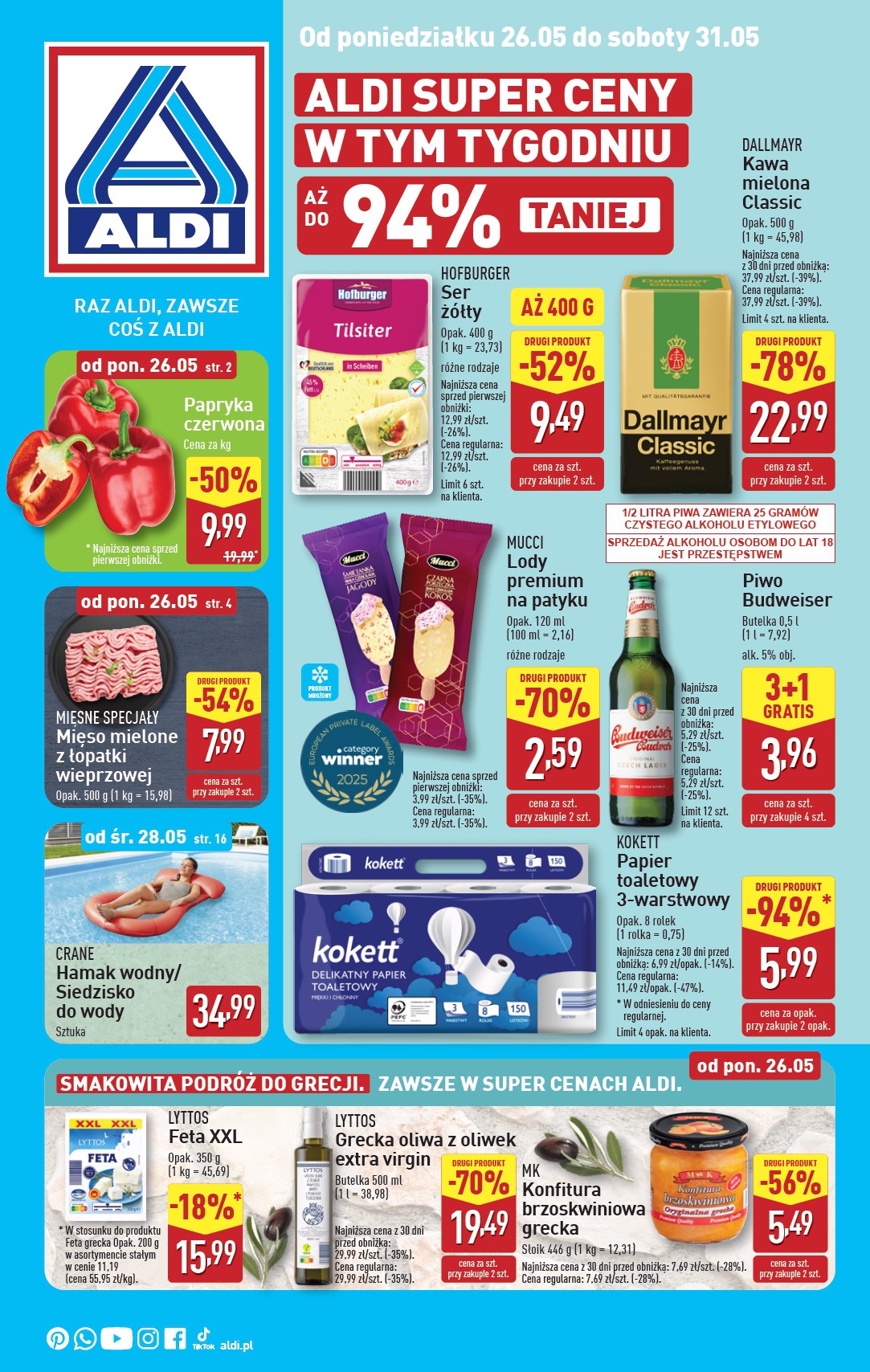 aldi - ALDI gazetka ważna od 26.05. - 31.05.