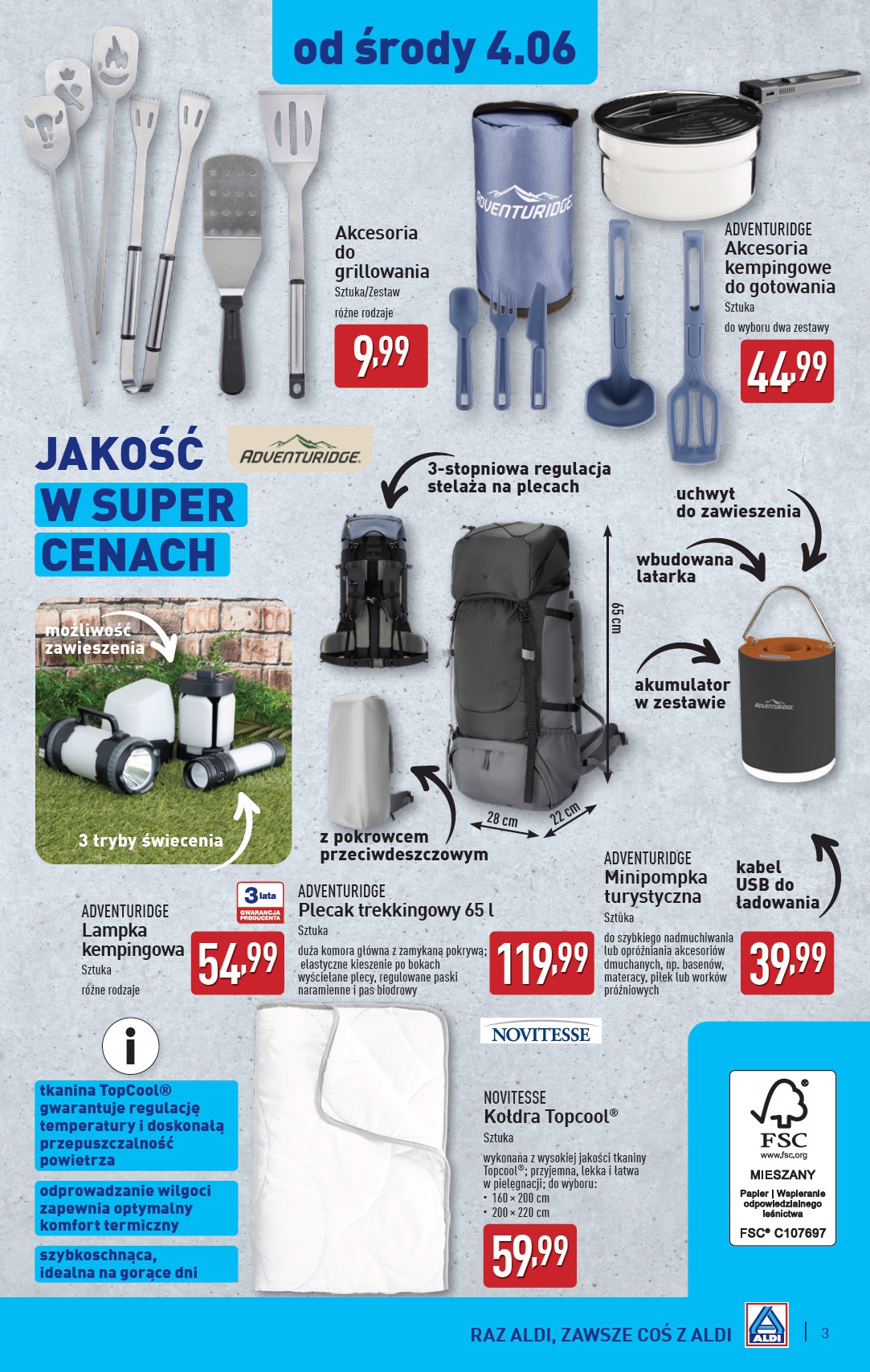 aldi - ALDI - Artykuły przemysłowe i tekstylia gazetka ważna od 04.06. - 07.06. - page: 3