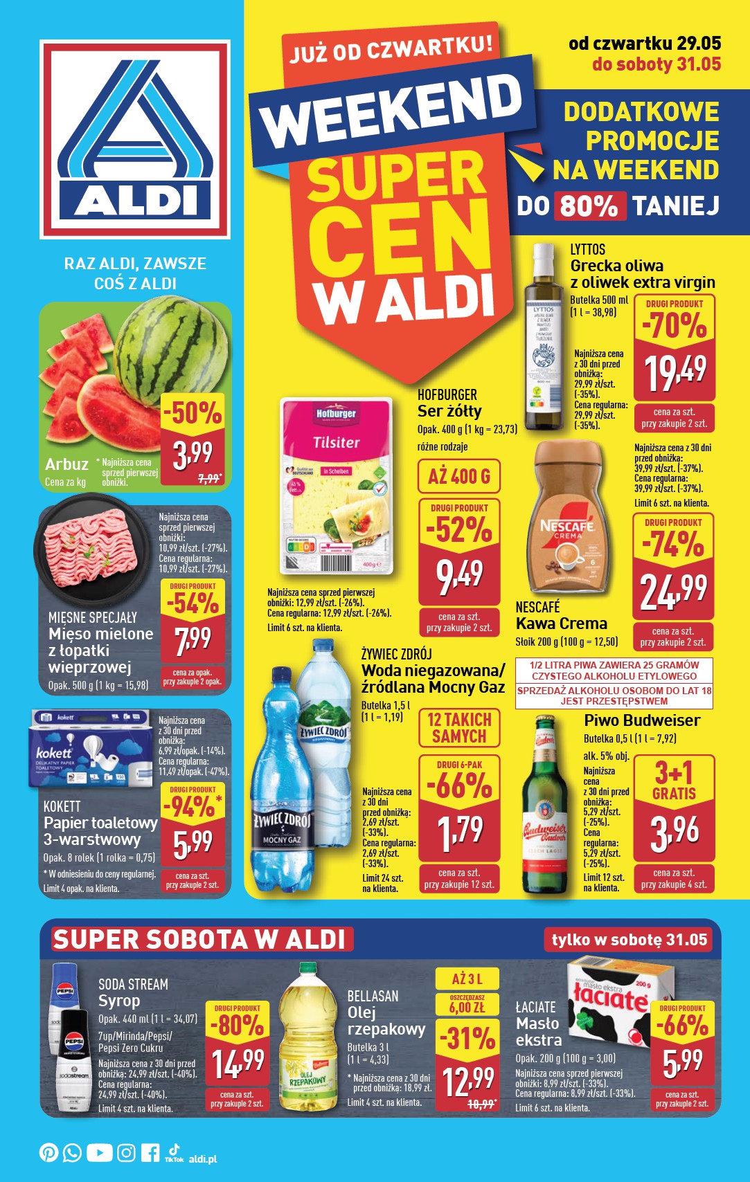aldi - ALDI - Oferta weekendowa gazetka ważna od 29.05. - 31.05.
